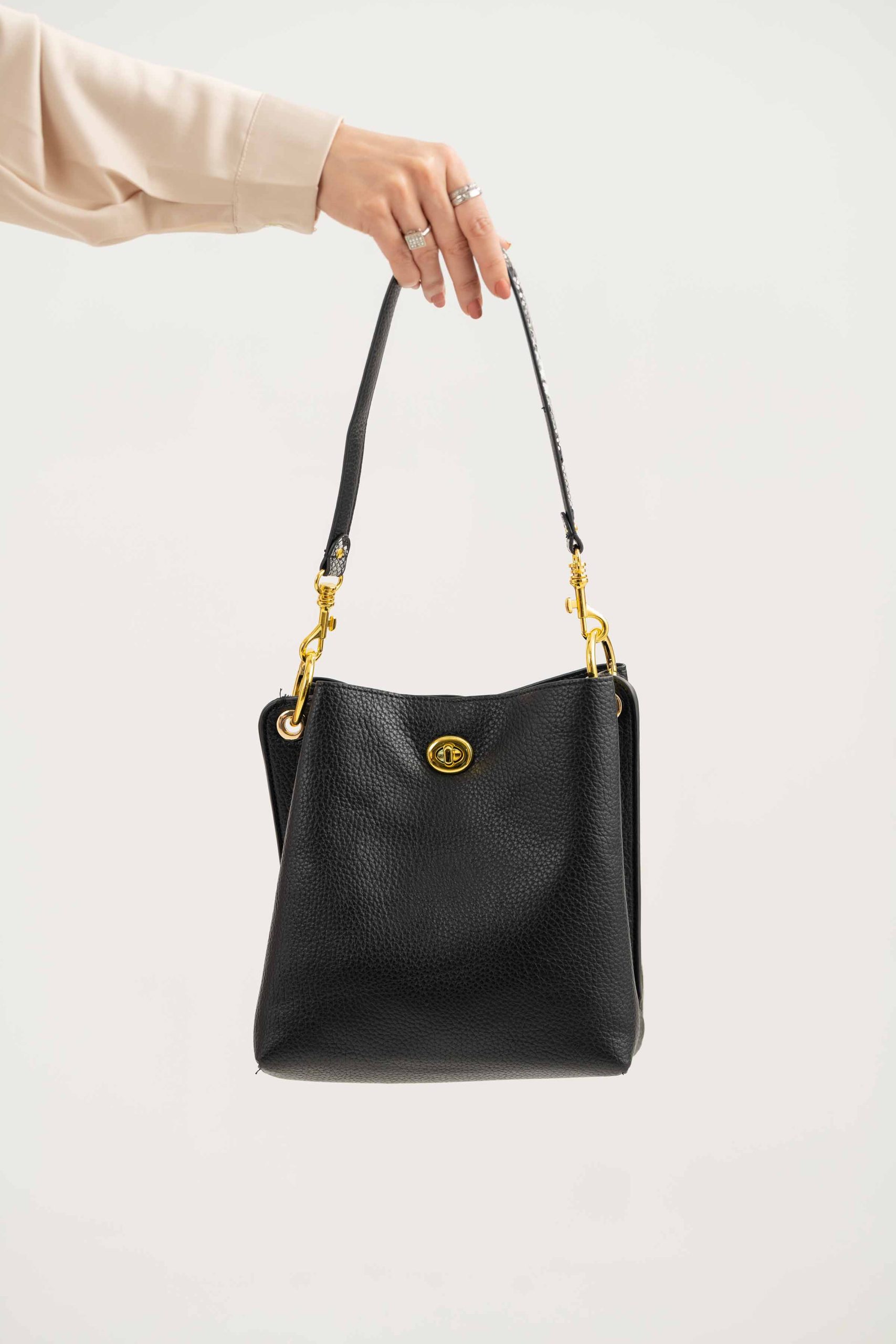 Black Shoulder Bag-441002103 - Image 3