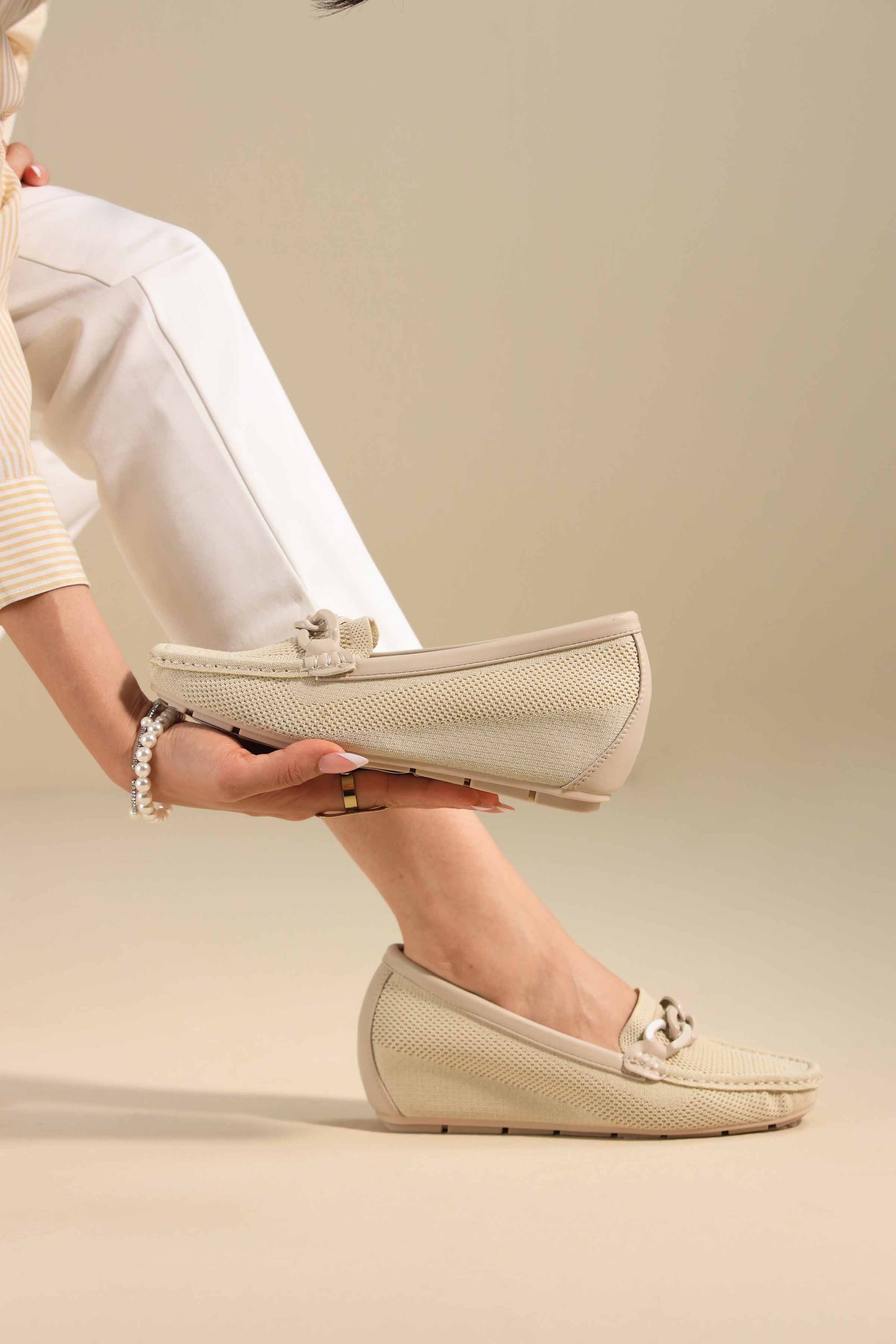 Beige Loafers-443062918 - Image 3