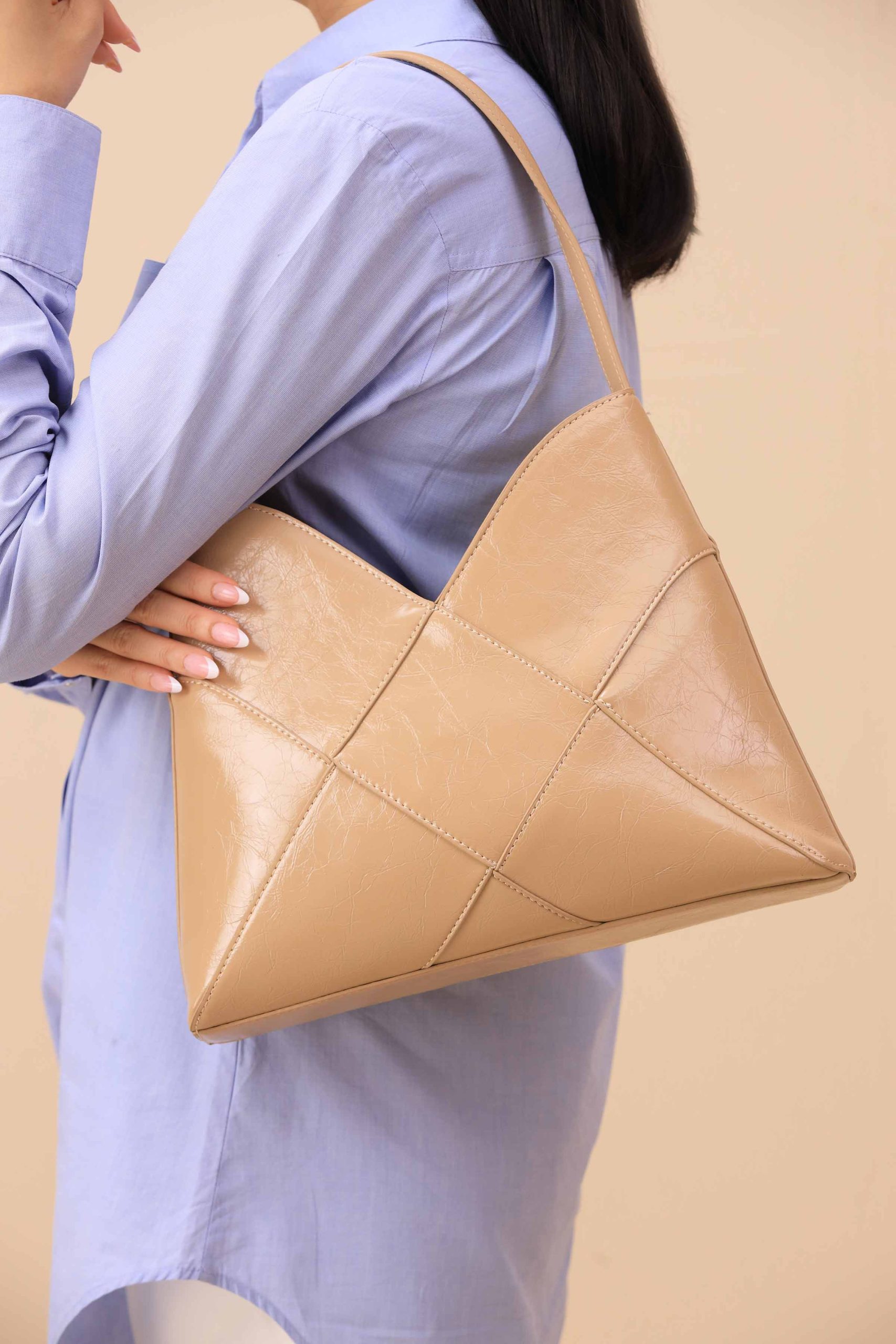 Beige Shoulder Bag-443212118 - Image 4