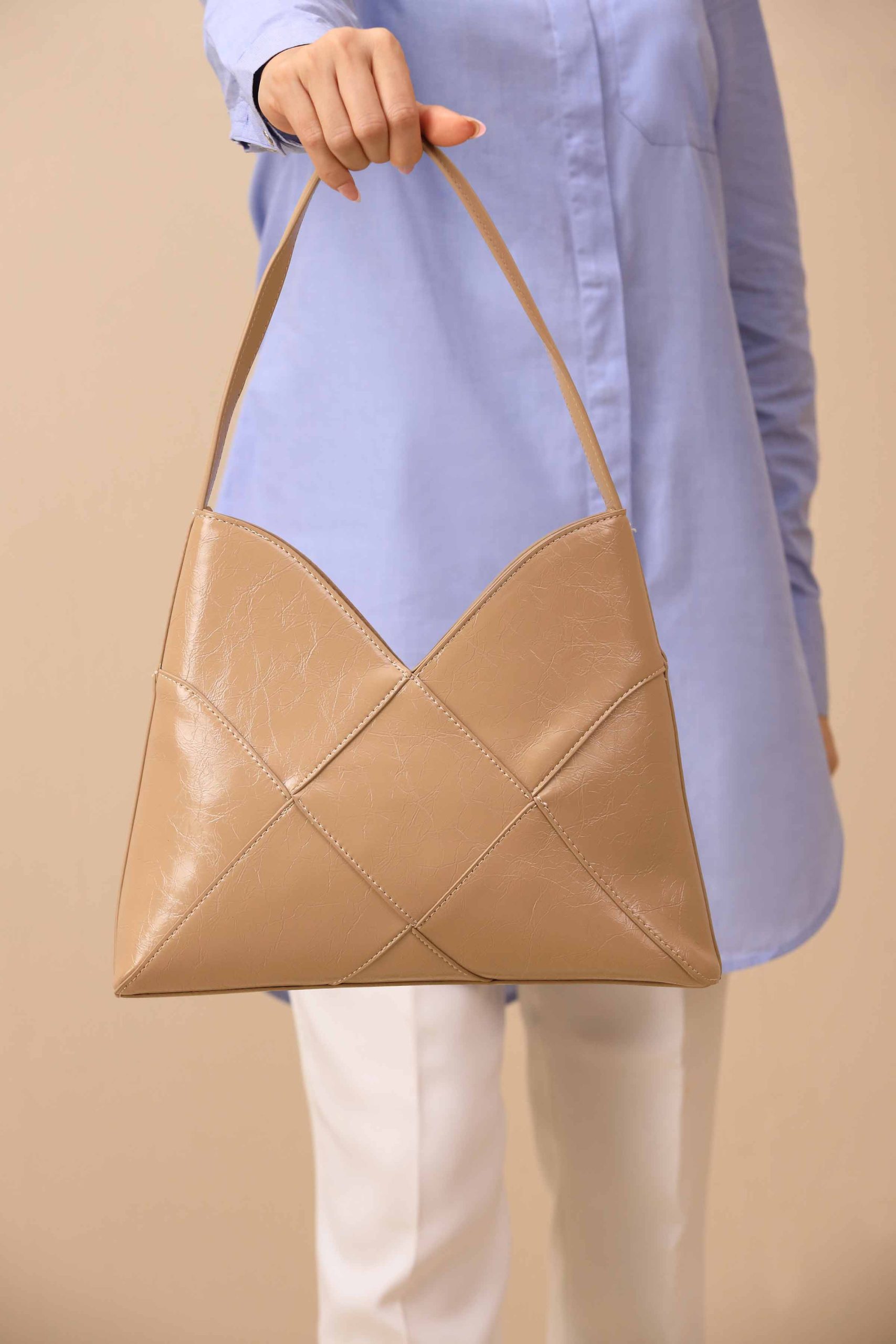 Beige Shoulder Bag-443212118 - Image 2