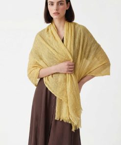 Yellow Women Scarf-443382102