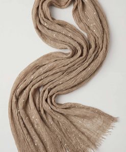 Tan Women Scarf-443382126