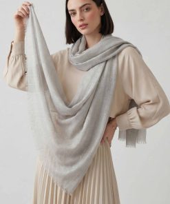 Grey Women Scarf-443392111