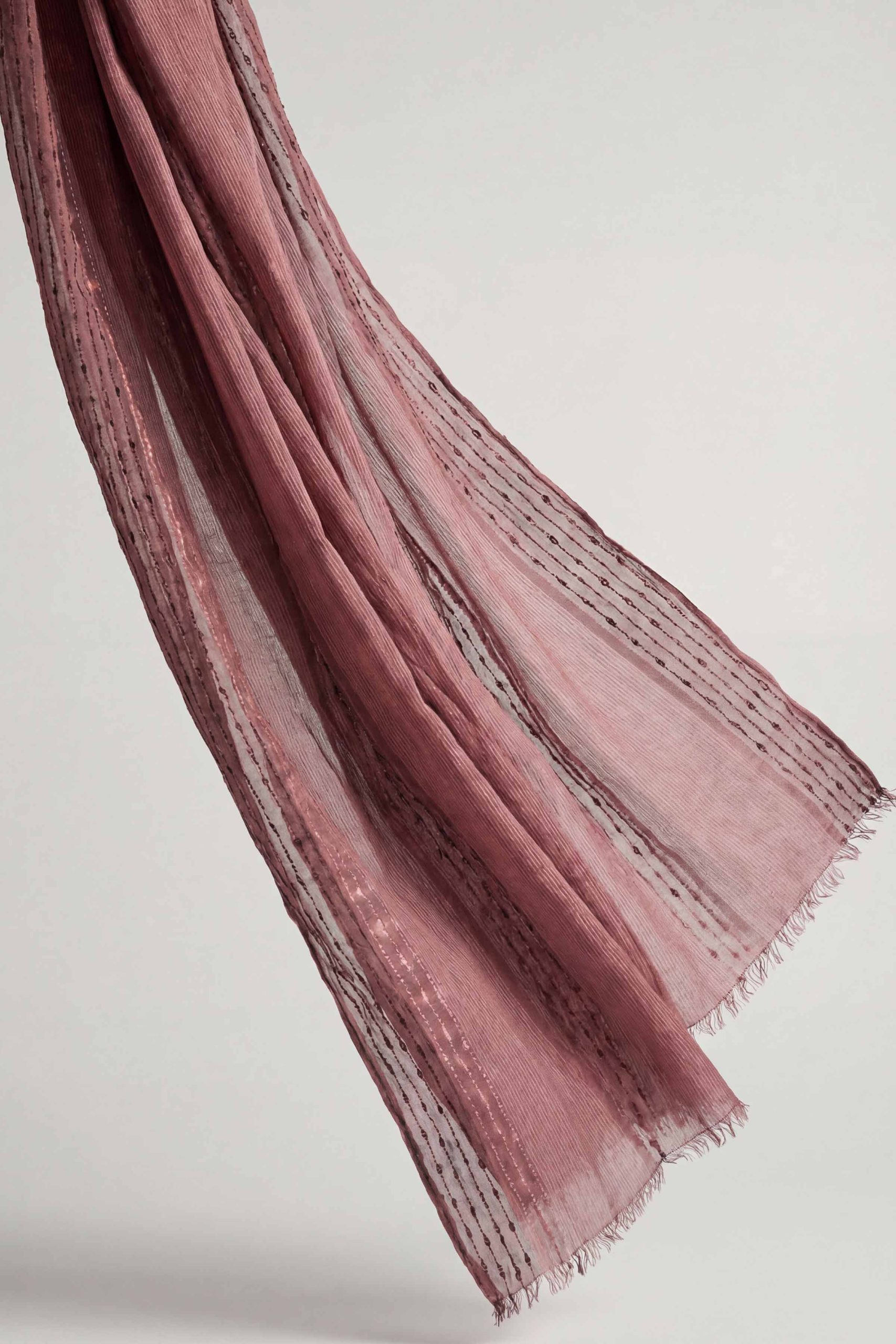 Dark Pink Women Scarf-443402114 - Image 3