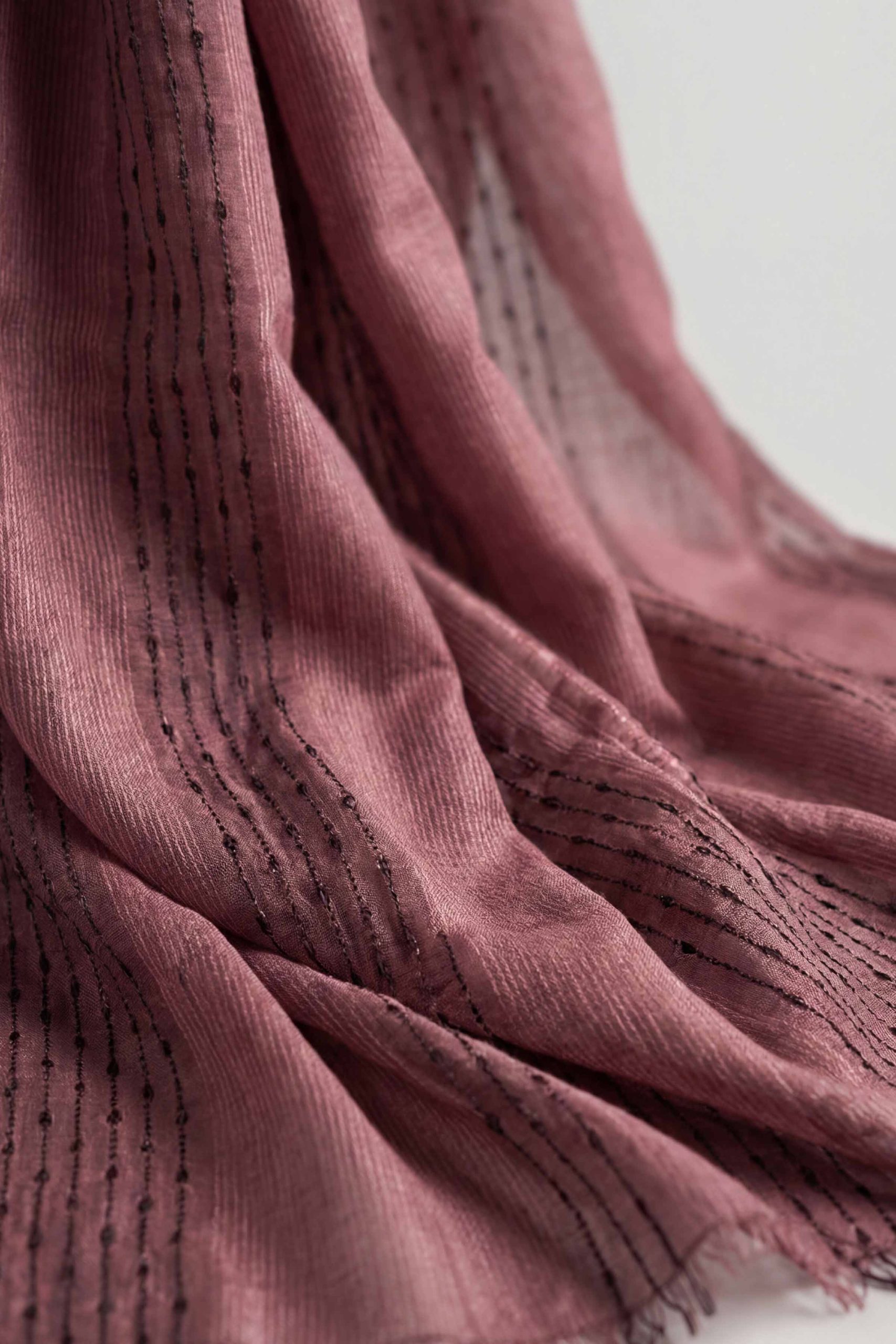 Dark Pink Women Scarf-443402114 - Image 4
