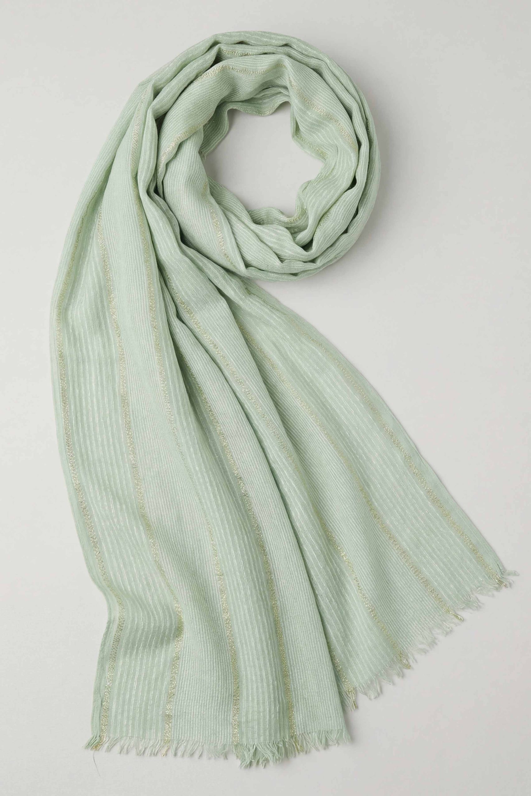 Green Women Scarf-443412104 - Image 2