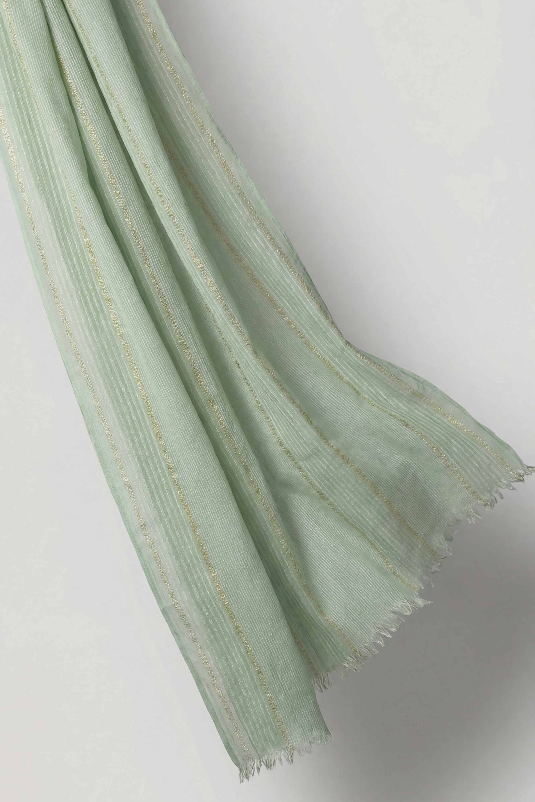 Green Women Scarf-443412104 - Image 5