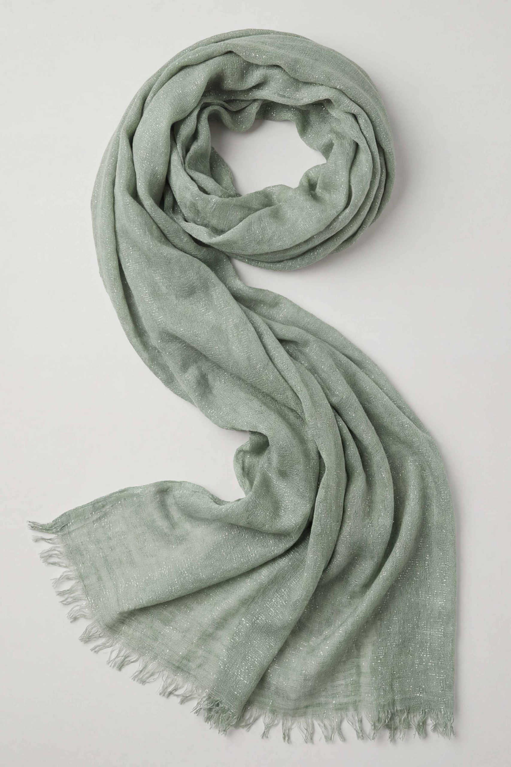 Green Women Scarf-443432104 - Image 2