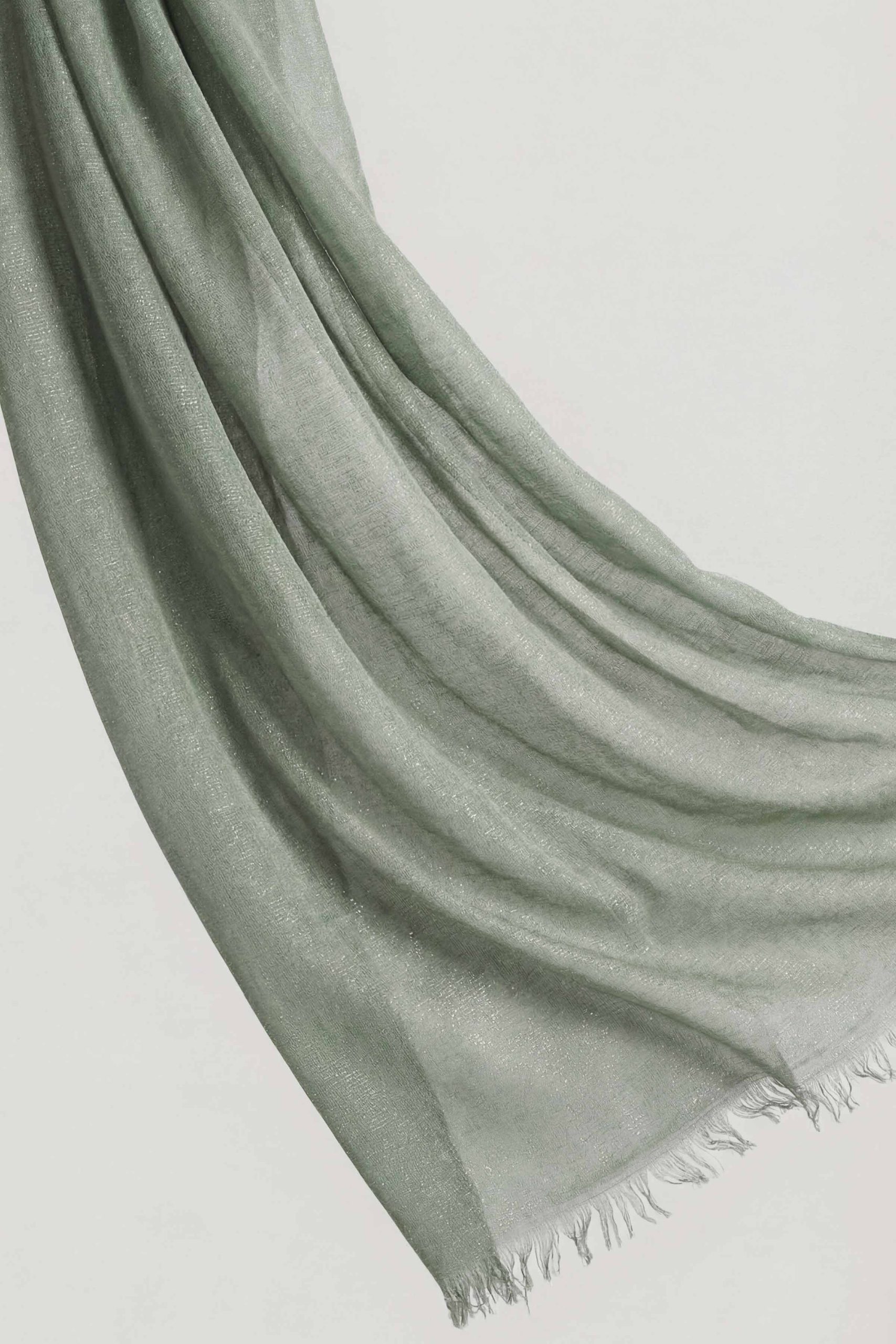 Green Women Scarf-443432104 - Image 3