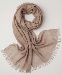 Khaki Women Scarf-443432130