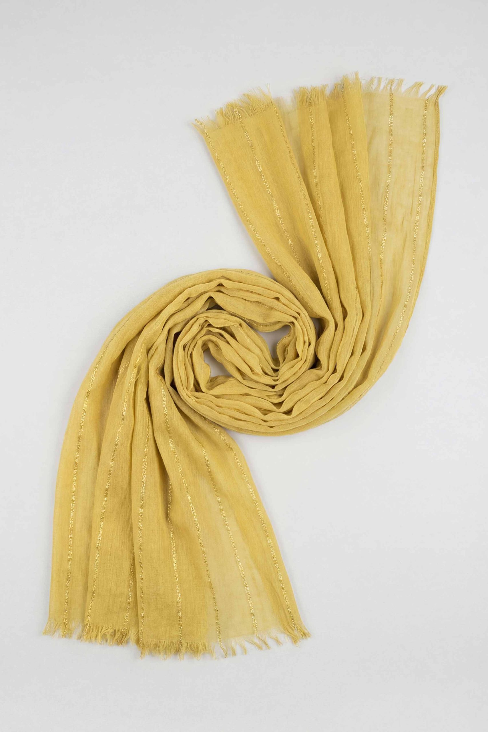 Yellow Women Scarf-443442102 - Image 2