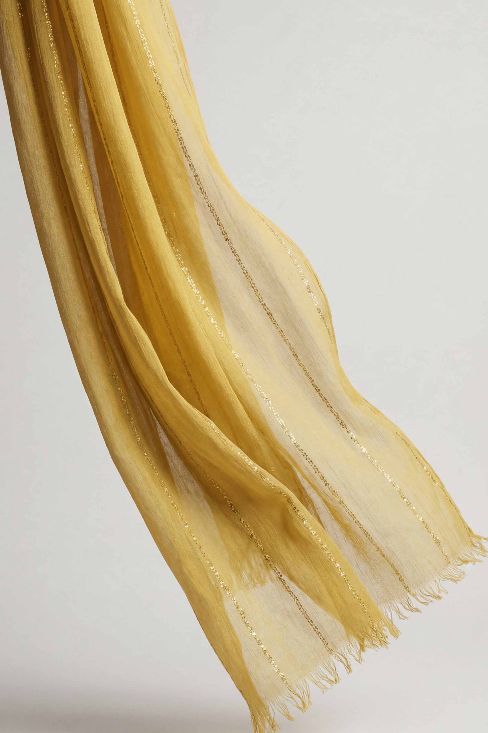 Yellow Women Scarf-443442102 - Image 3
