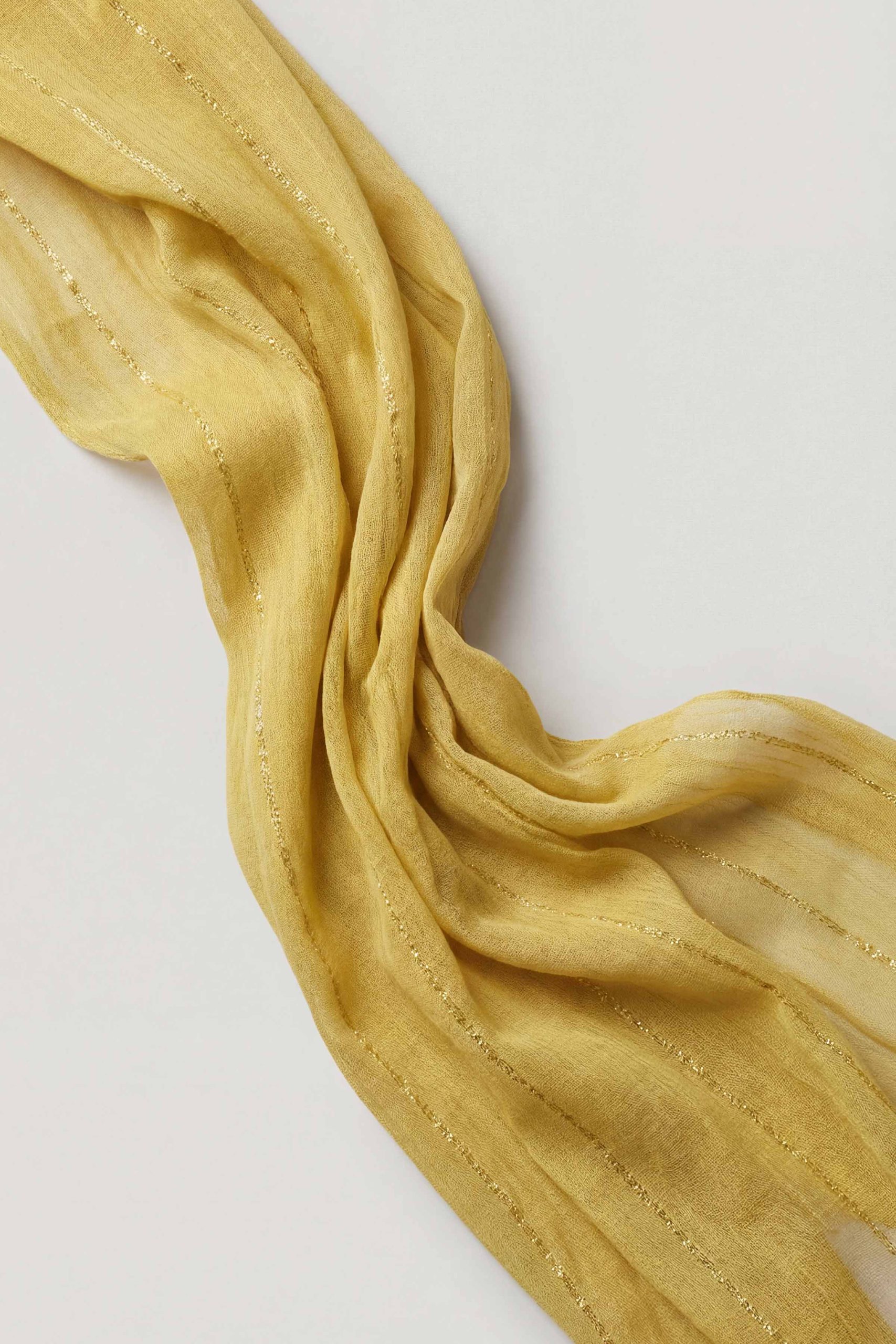 Yellow Women Scarf-443442102 - Image 4
