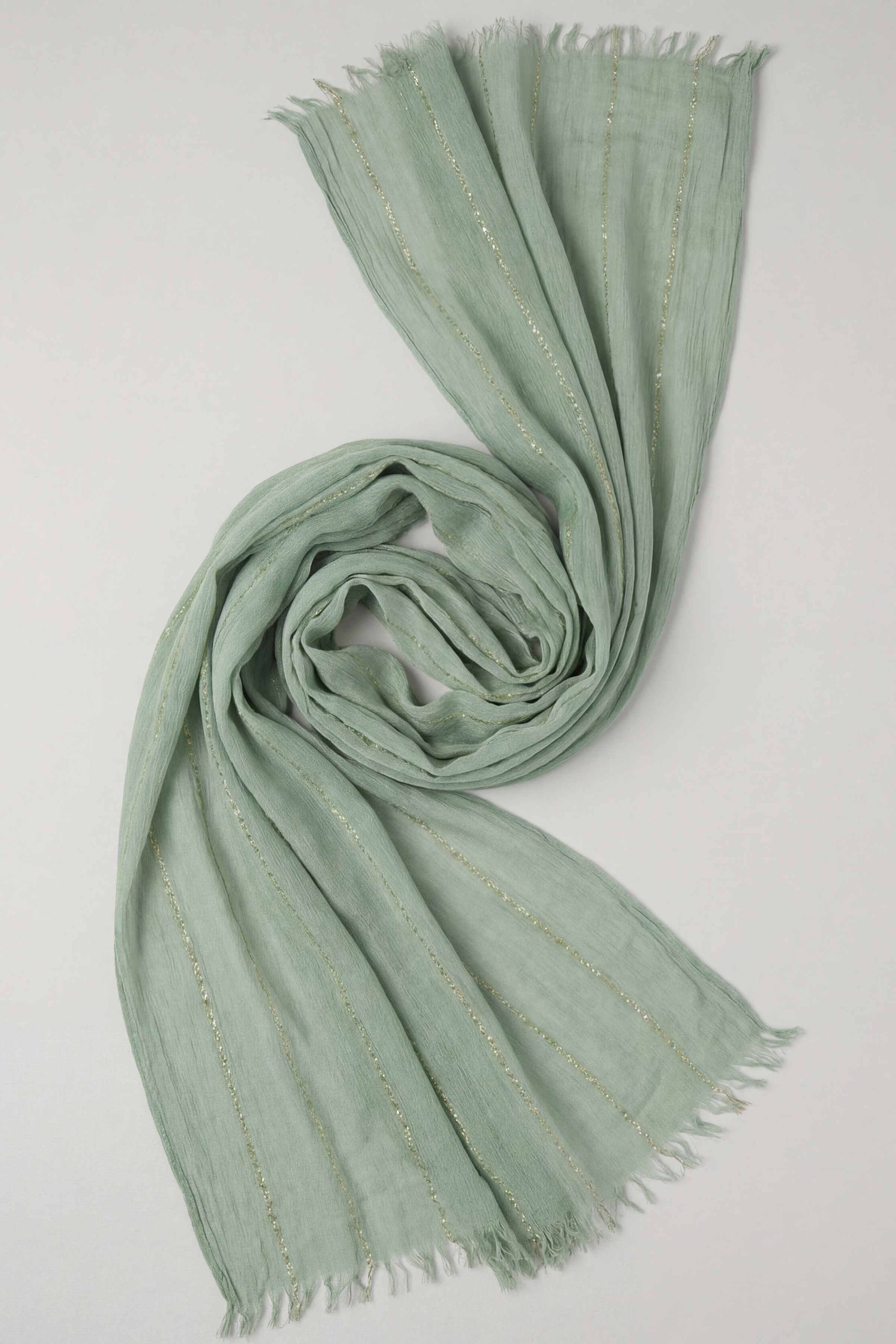 Green Women Scarf-443442104 - Image 3