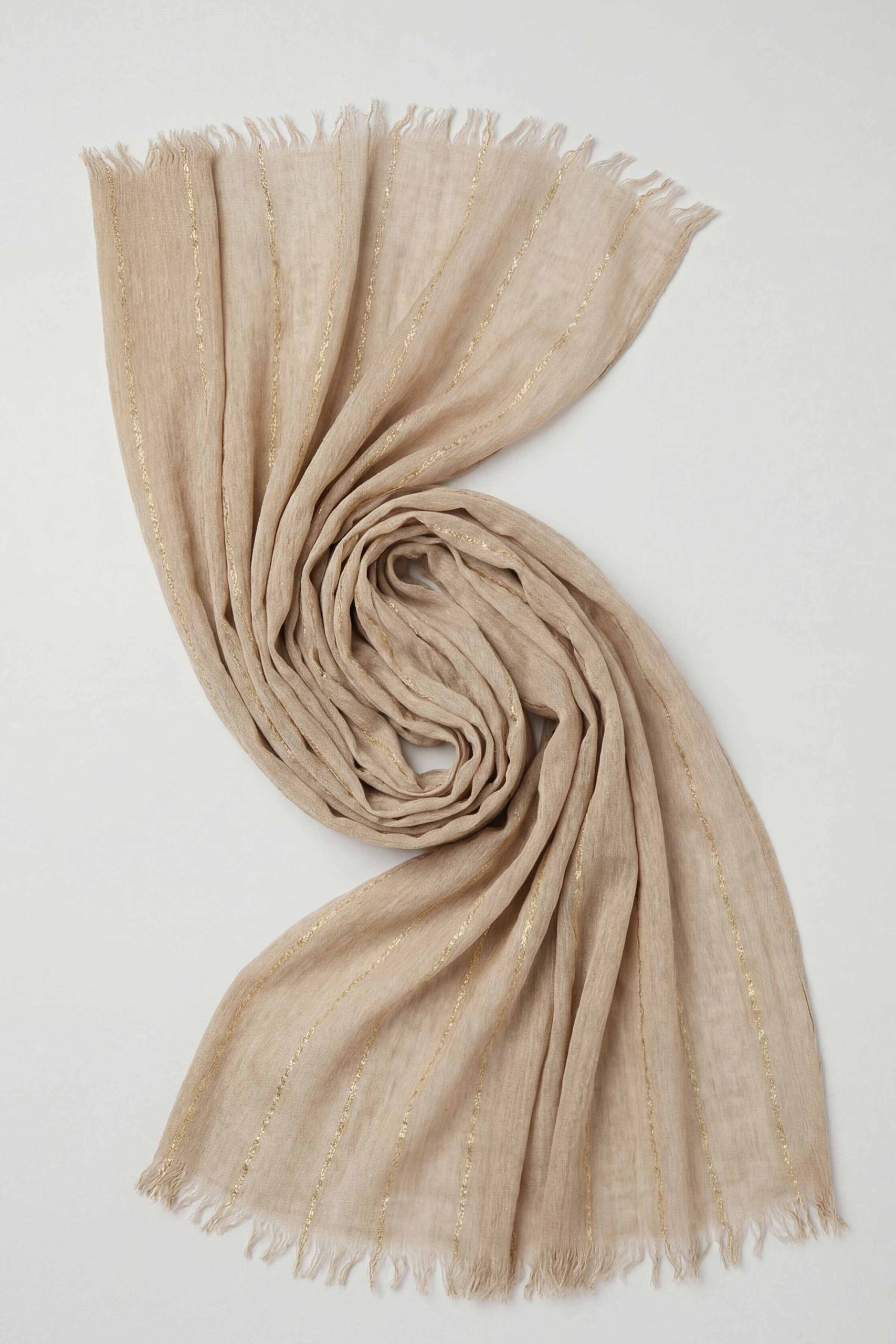 Beige Women Scarf-443442118 - Image 2