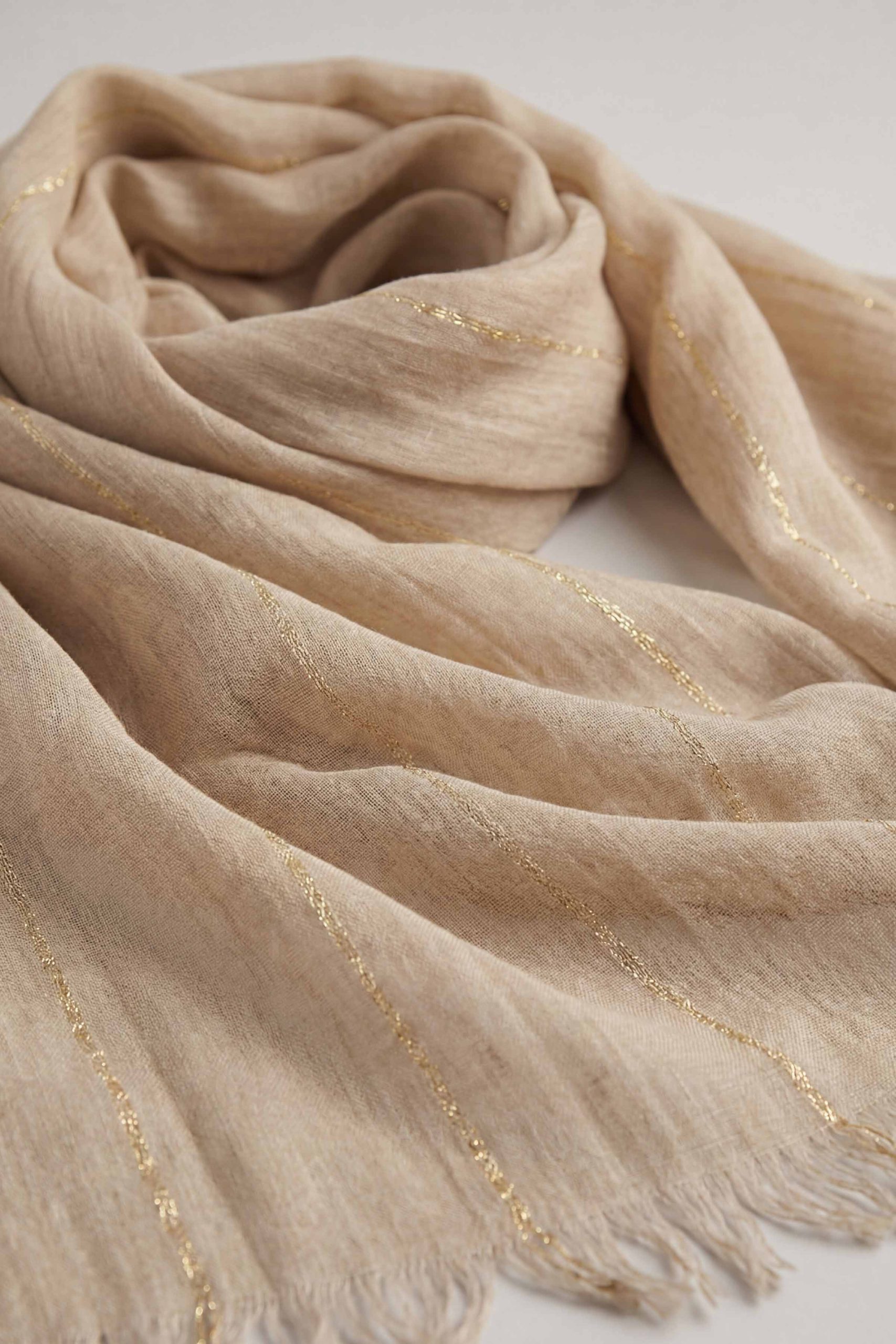 Beige Women Scarf-443442118 - Image 3