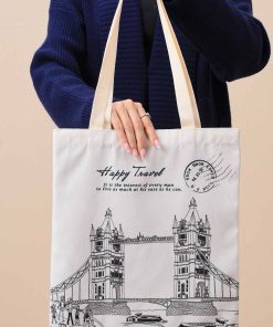 Off White Fabric Bag-443732107