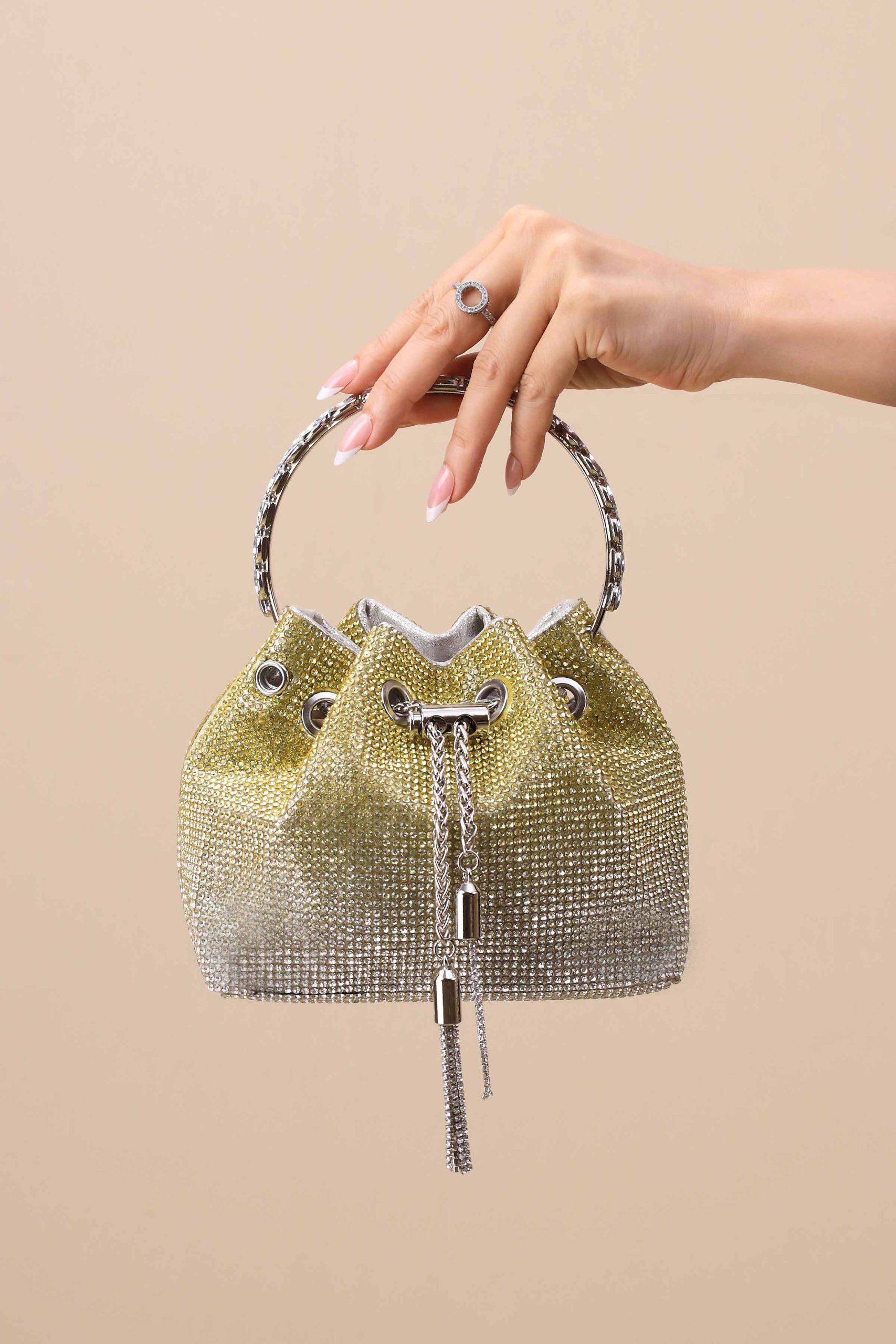 Gradient Gold Clutch-444102119 - Image 3