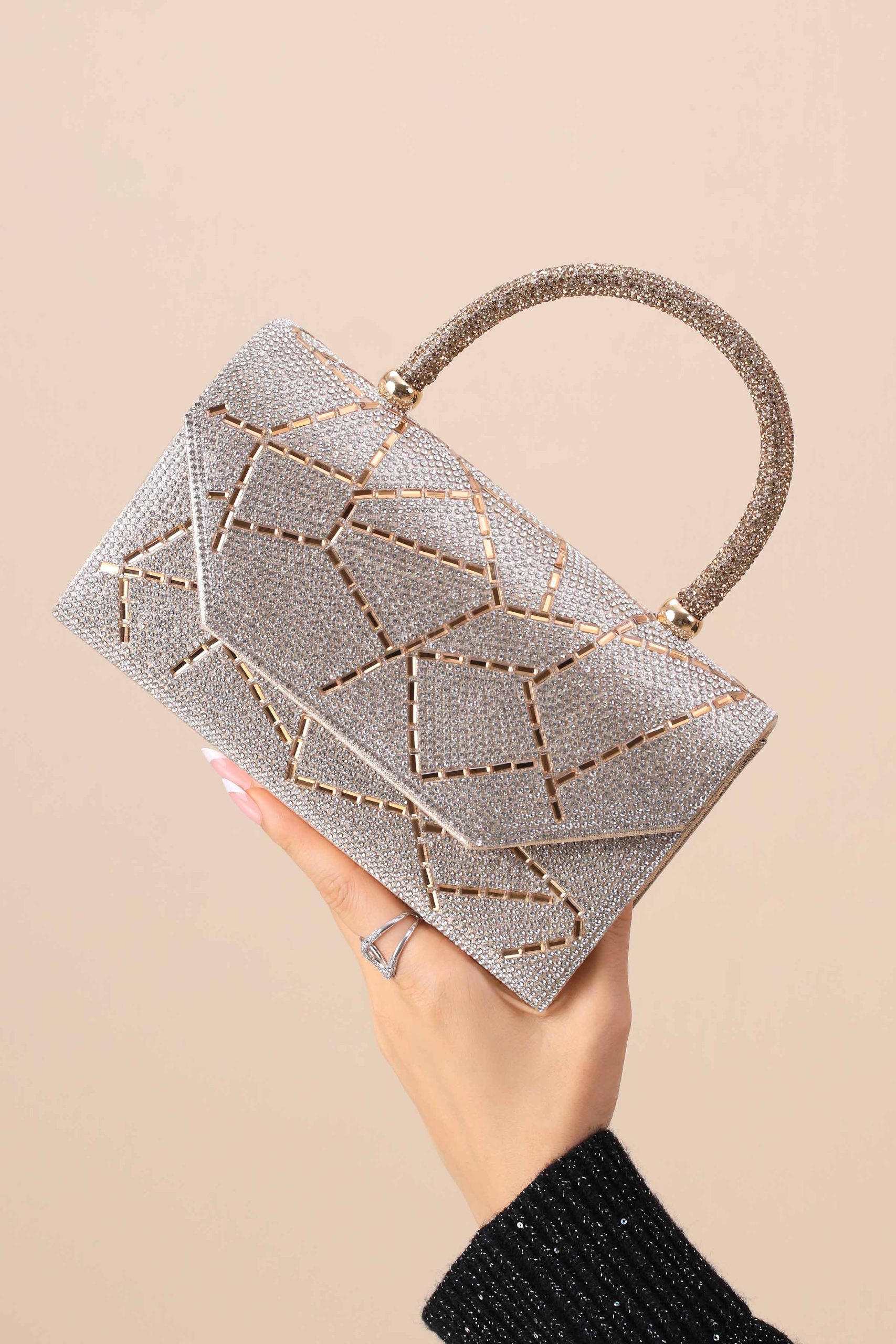 Gold & Silver Clutch-444132119 - Image 5