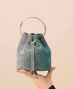 Gradient Green Clutch-444272104