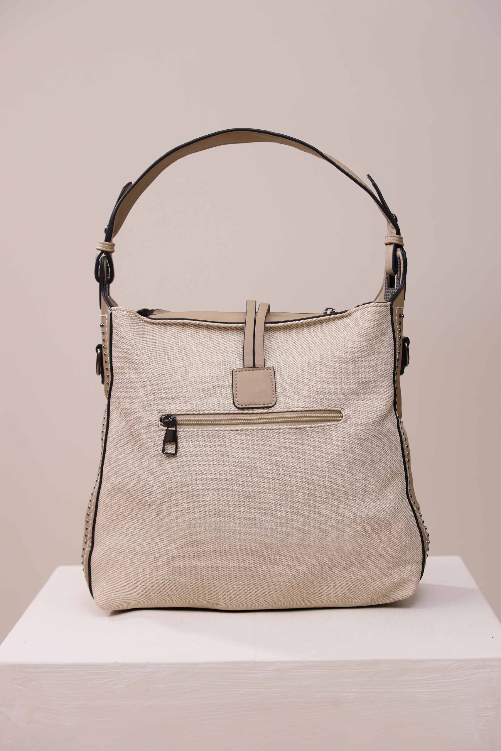 Khaki Hand Bag-444322130 - Image 3