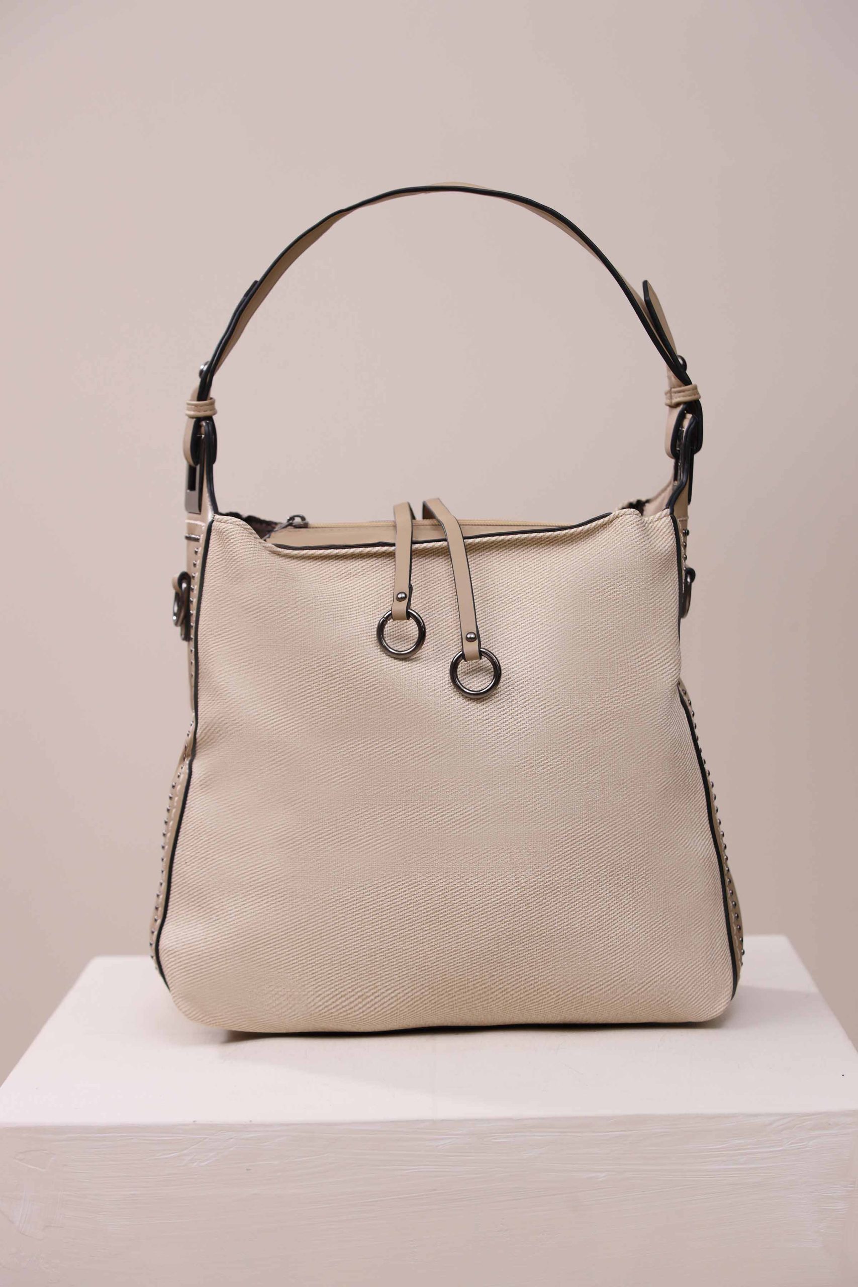 Khaki Hand Bag-444322130 - Image 2