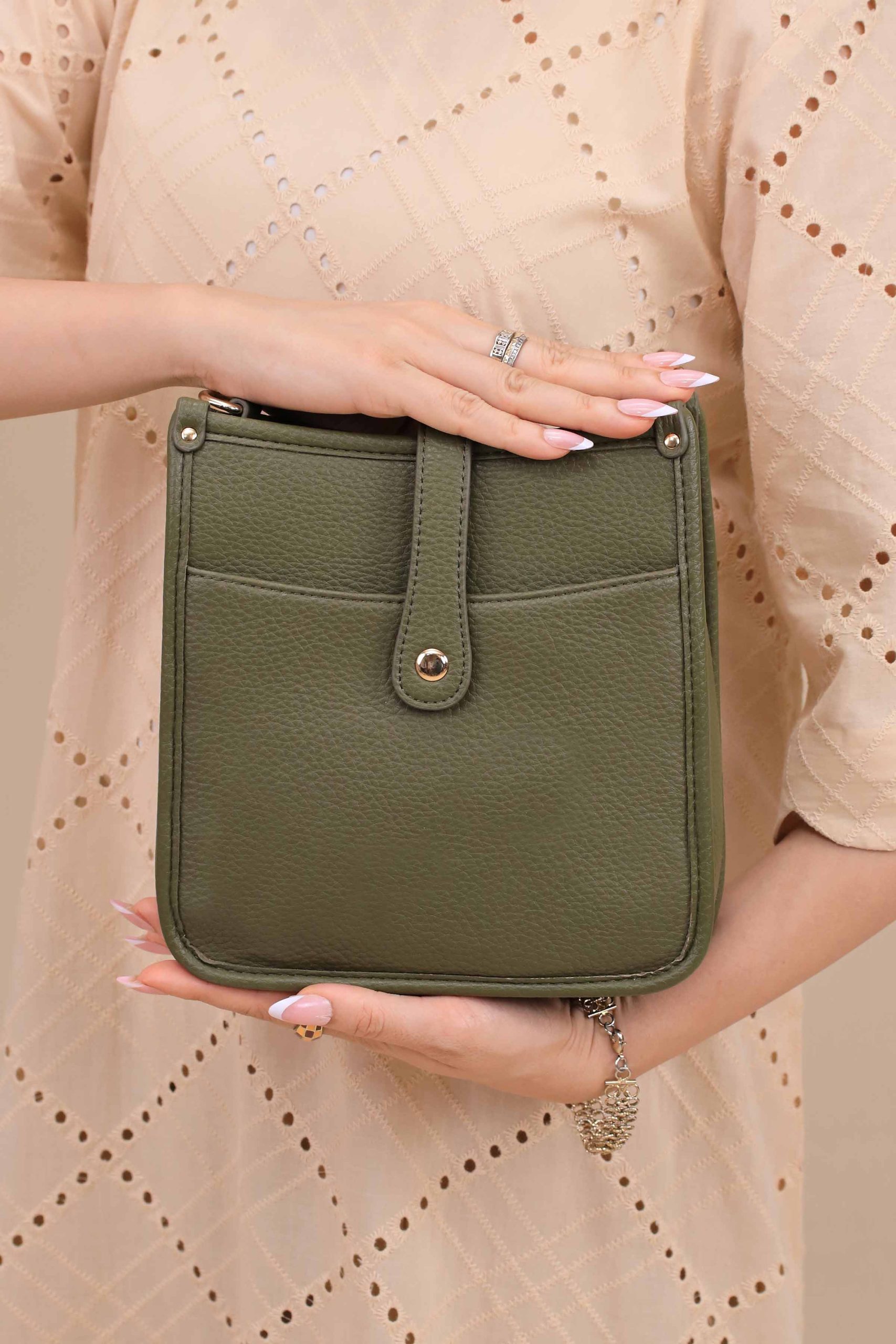Green Shoulder Bag-444762104 - Image 5