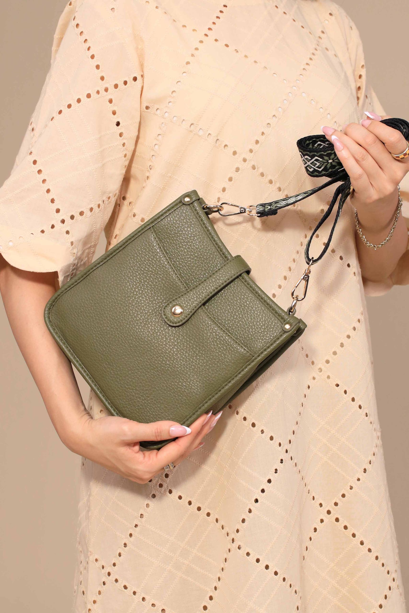 Green Shoulder Bag-444762104 - Image 4