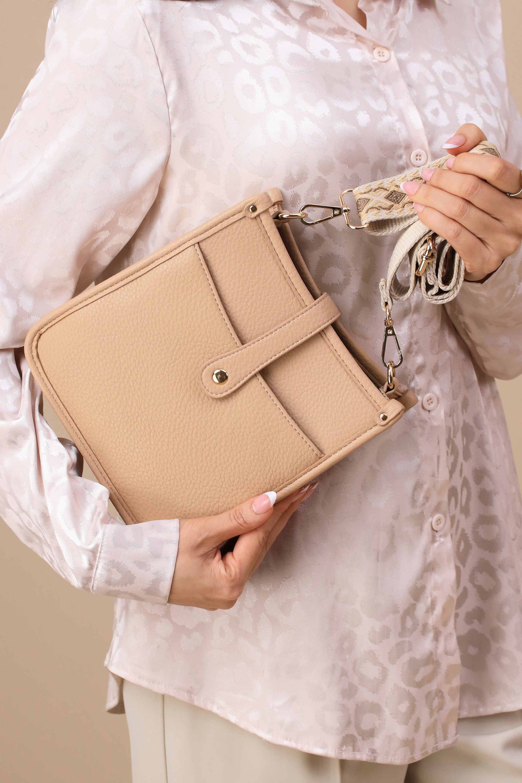 Beige Shoulder Bag-444762118 - Image 5