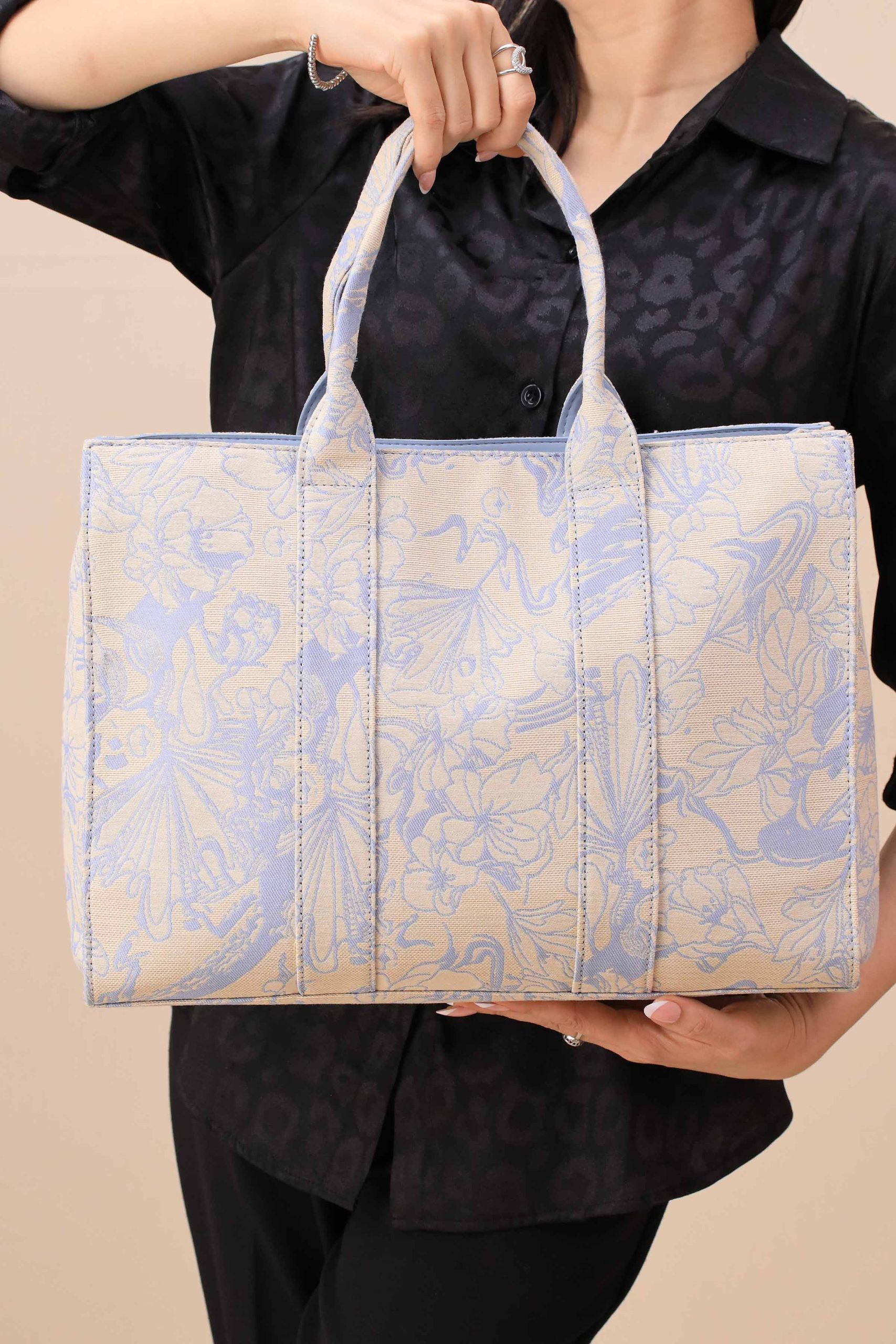 Blue Tote Bag-444782108 - Image 2