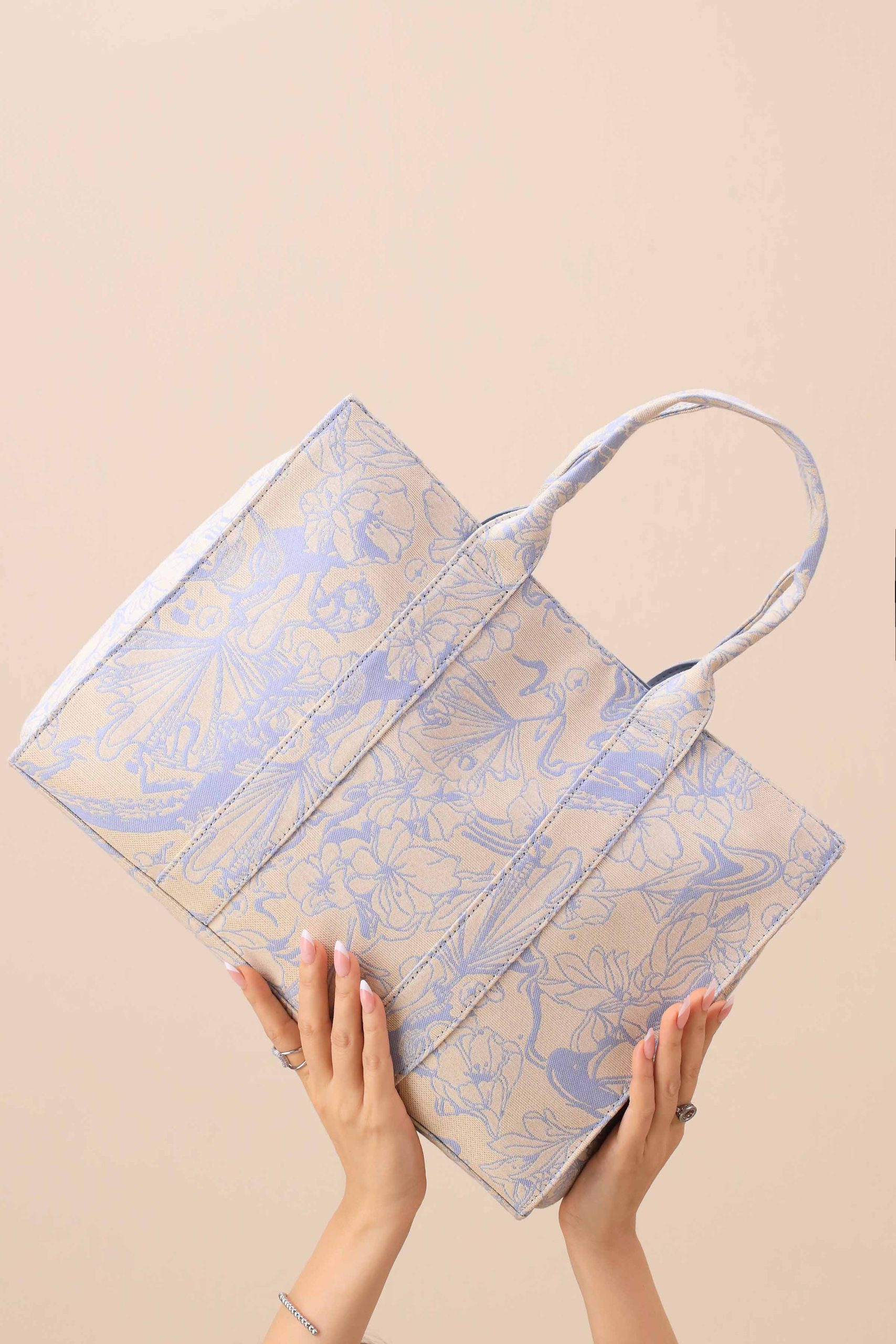 Blue Tote Bag-444782108 - Image 5