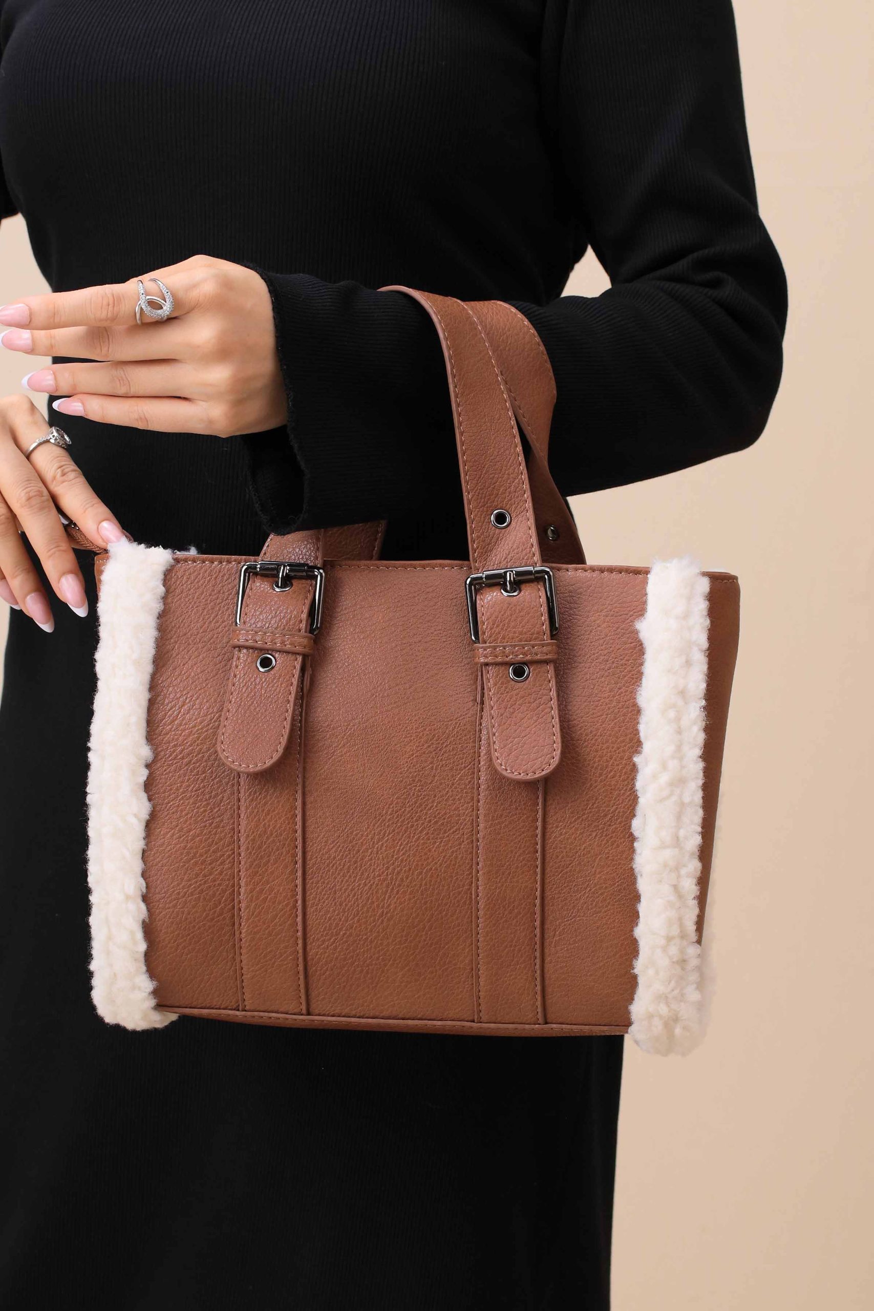 Brown Tote Bag-444792113 - Image 2