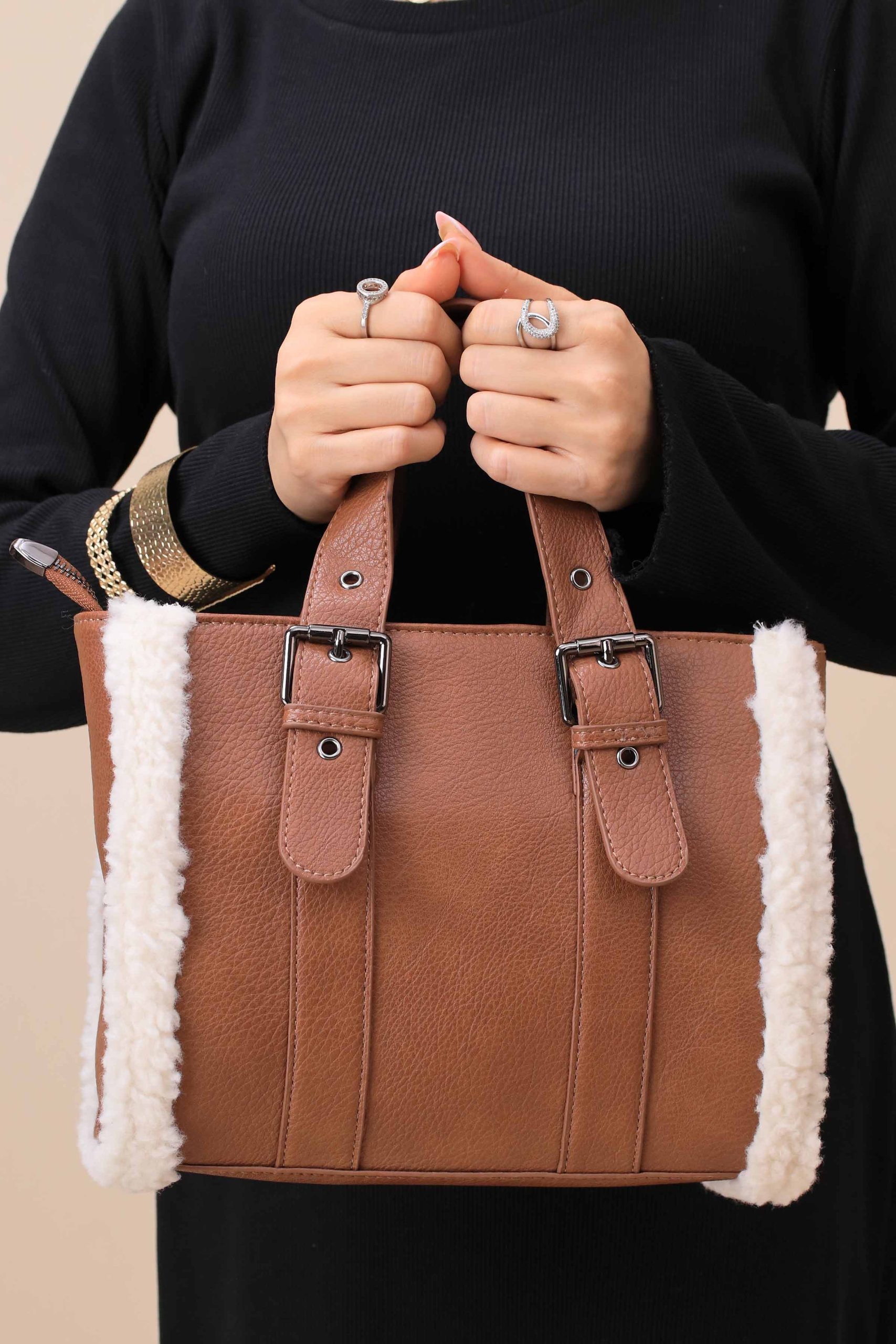 Brown Tote Bag-444792113 - Image 4