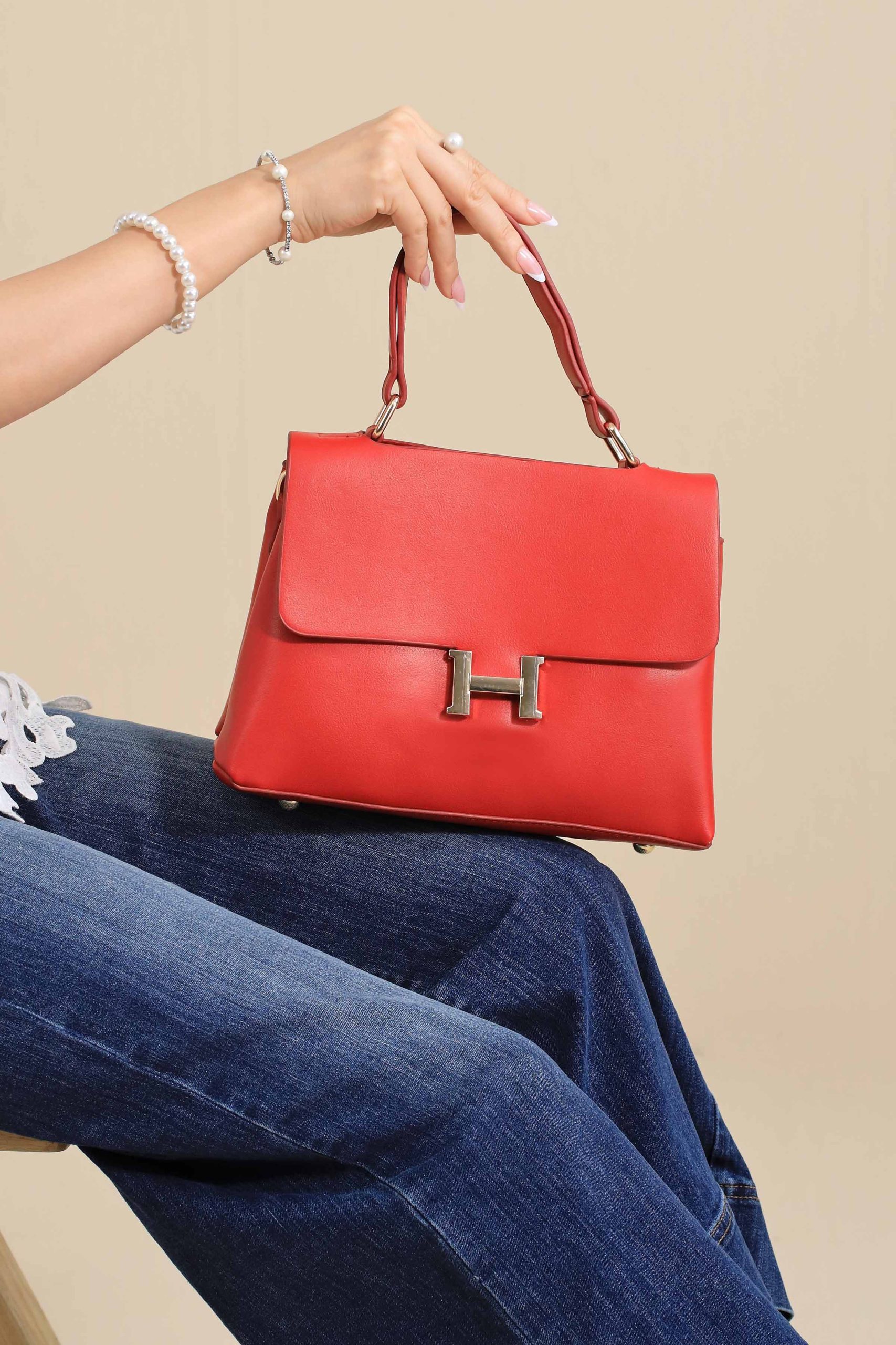 Red Shoulder Bag-444812101 - Image 4