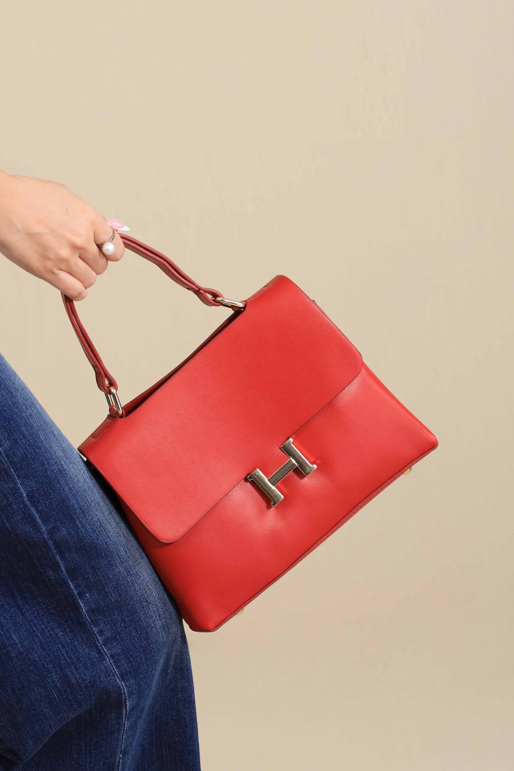Red Shoulder Bag-444812101 - Image 3