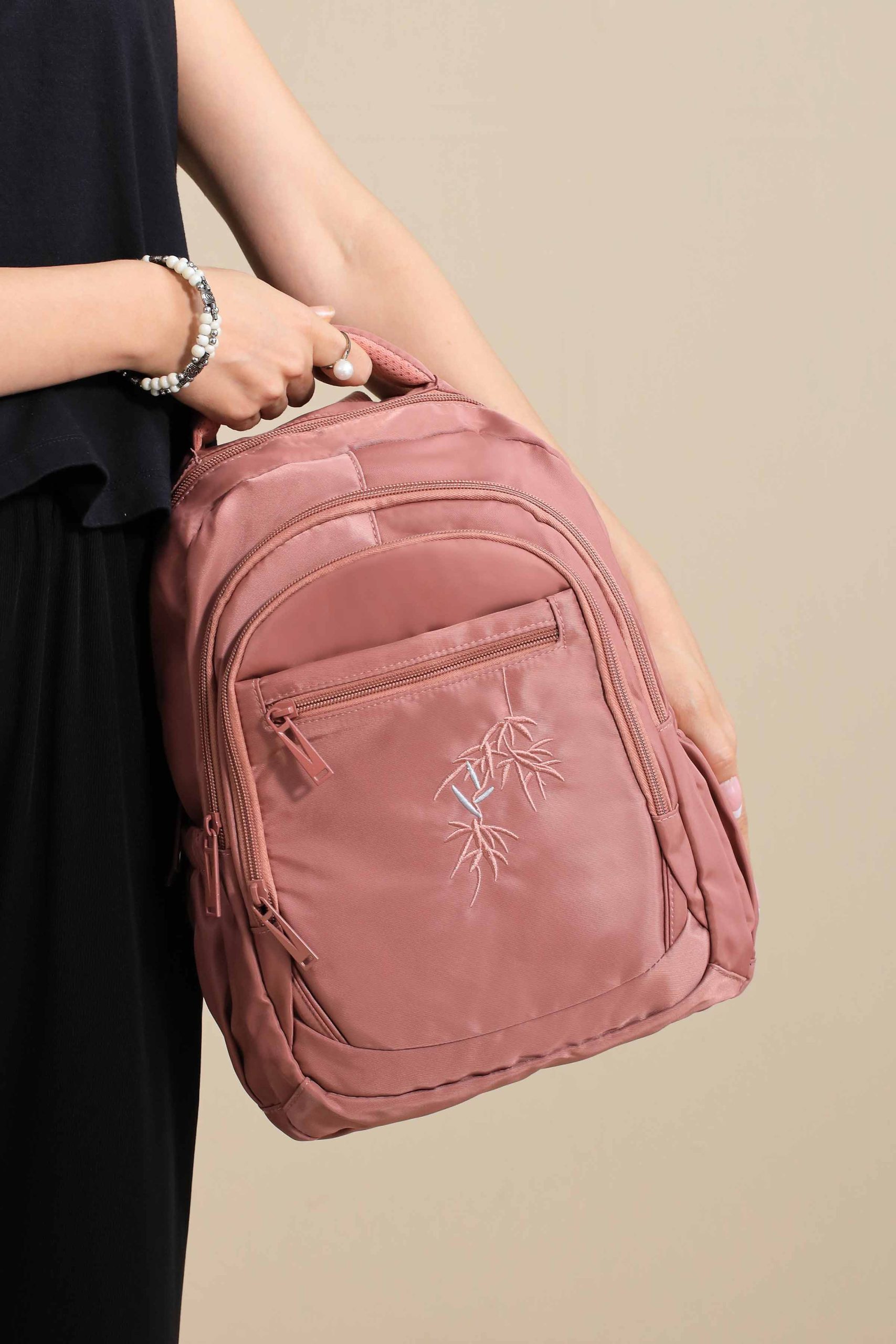 Dark Red Back Pack-445152101 - Image 2