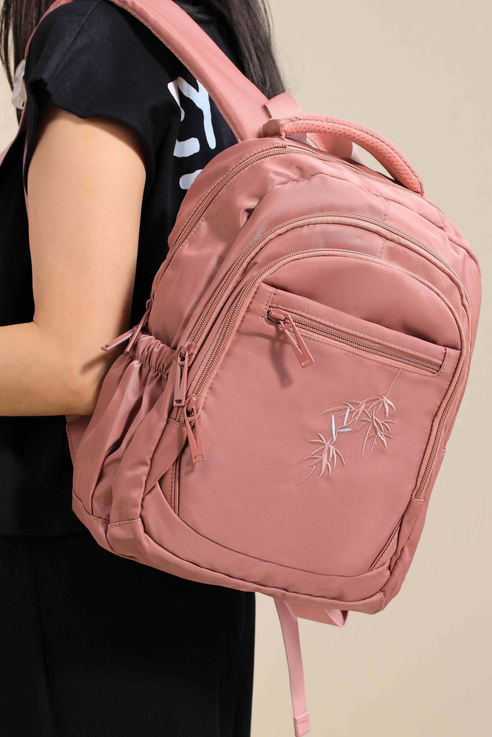 Dark Red Back Pack-445152101 - Image 3