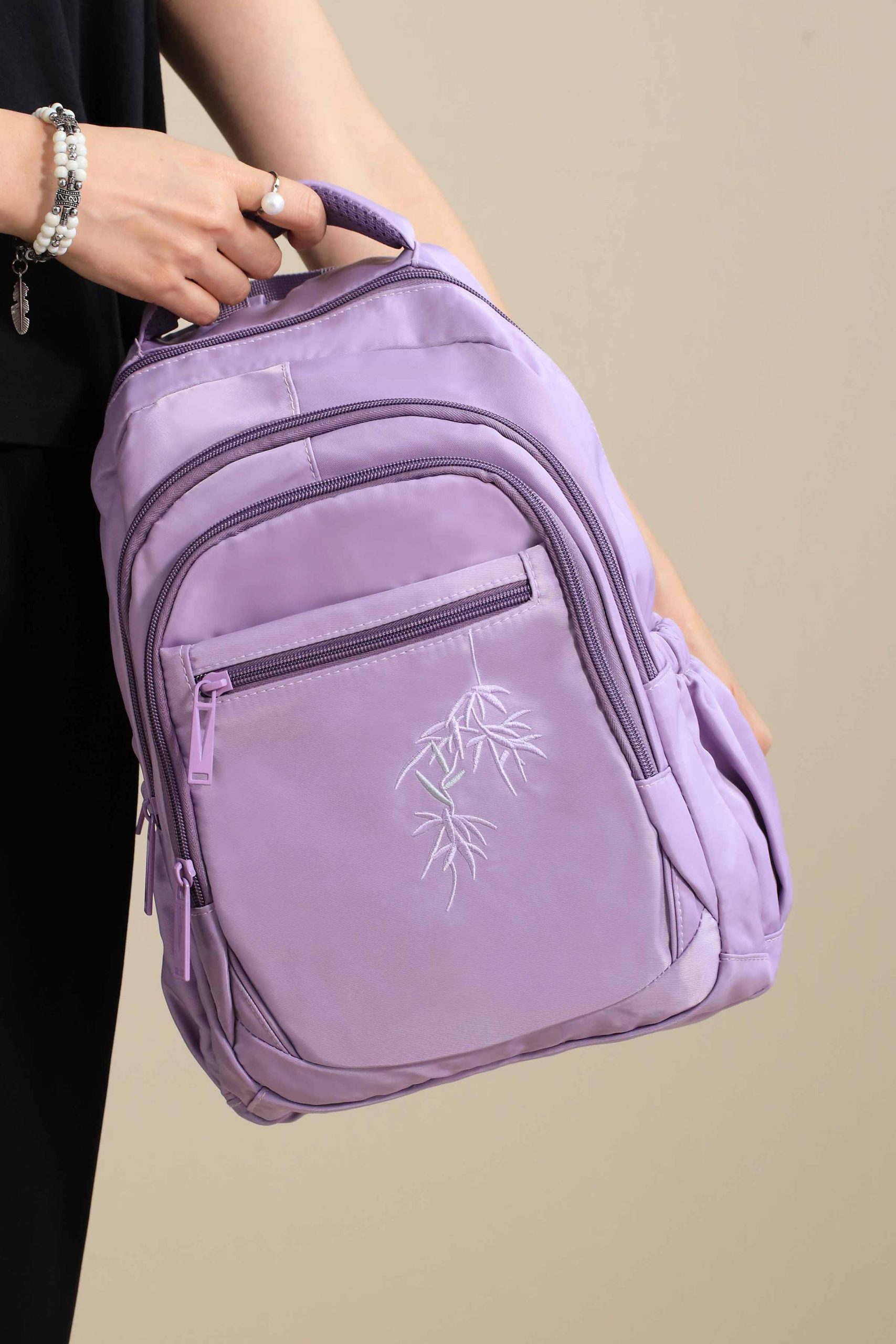 Dark Purple Back Pack-445152109 - Image 2