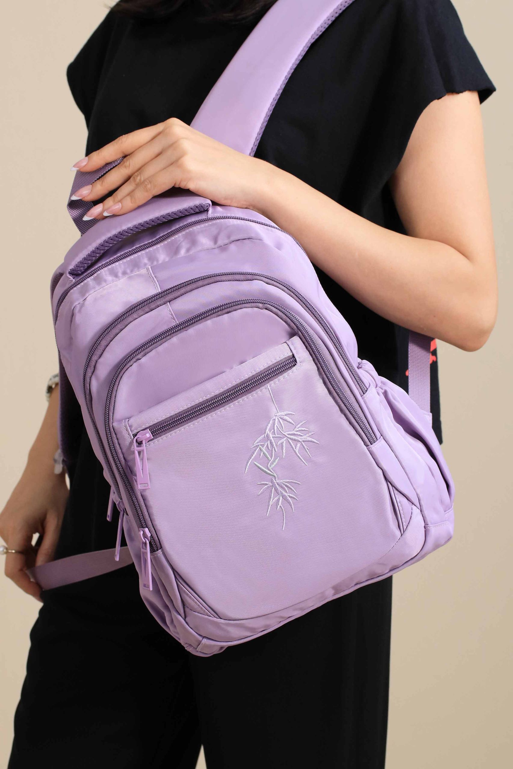 Dark Purple Back Pack-445152109 - Image 5