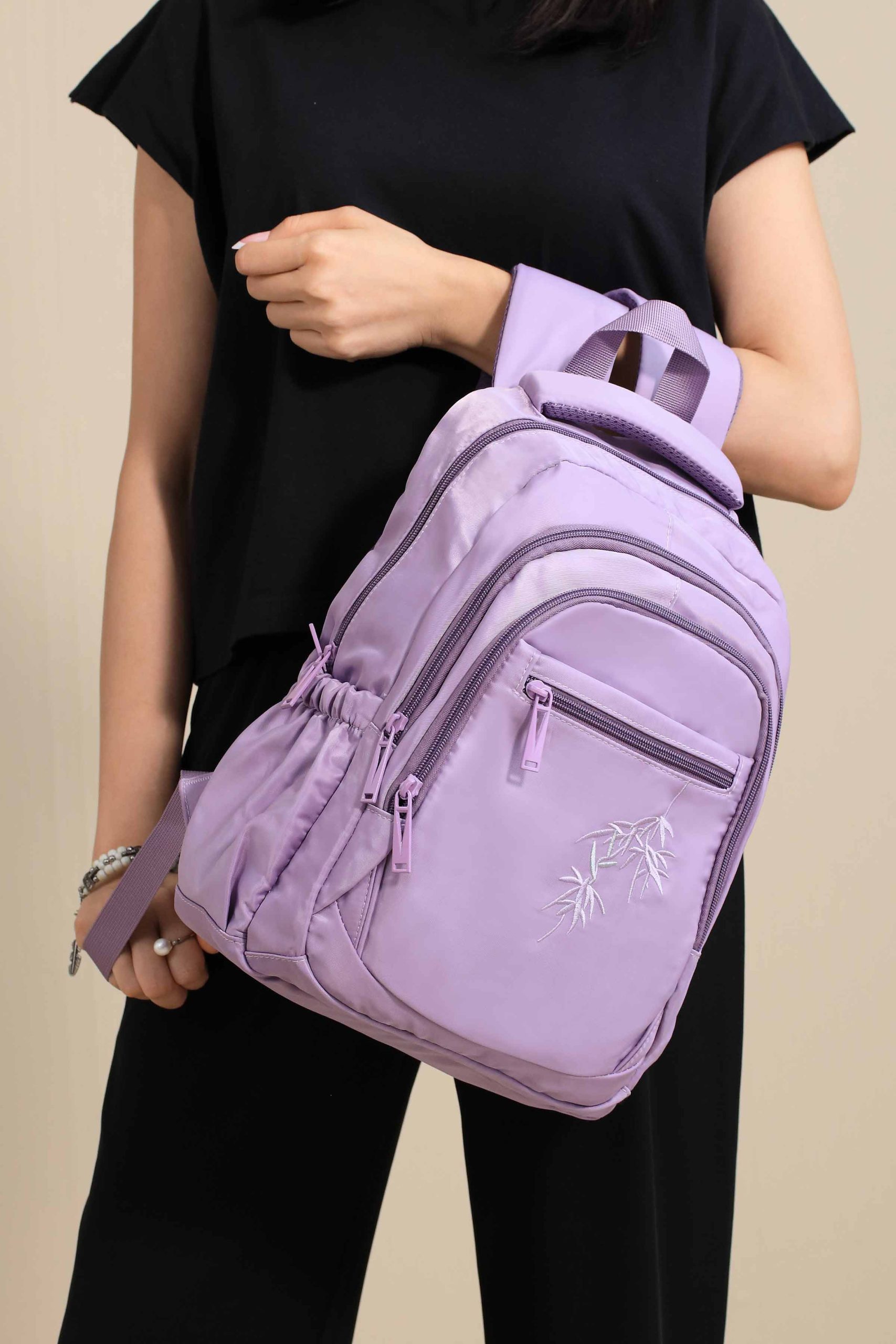 Dark Purple Back Pack-445152109 - Image 3