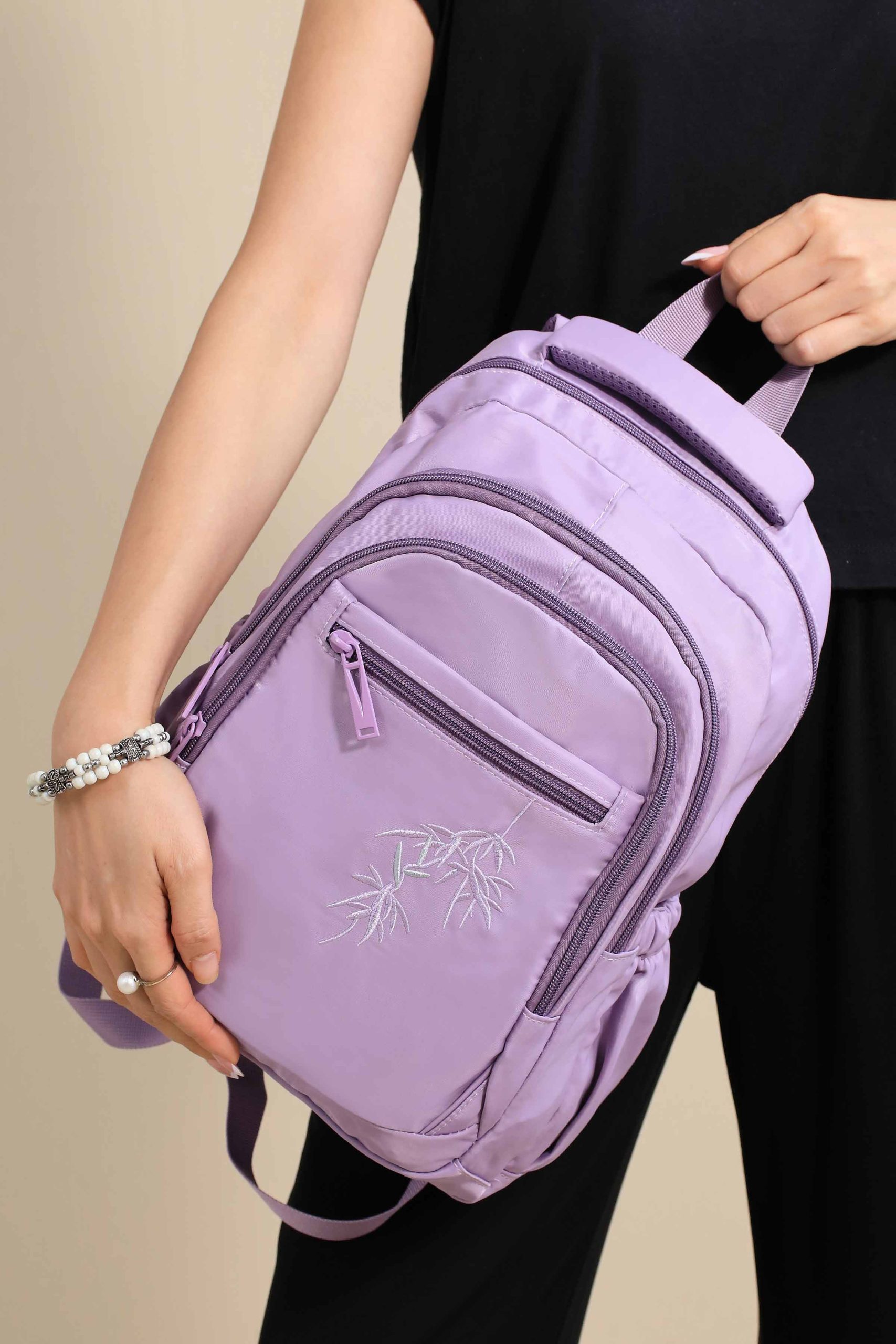 Dark Purple Back Pack-445152109 - Image 4