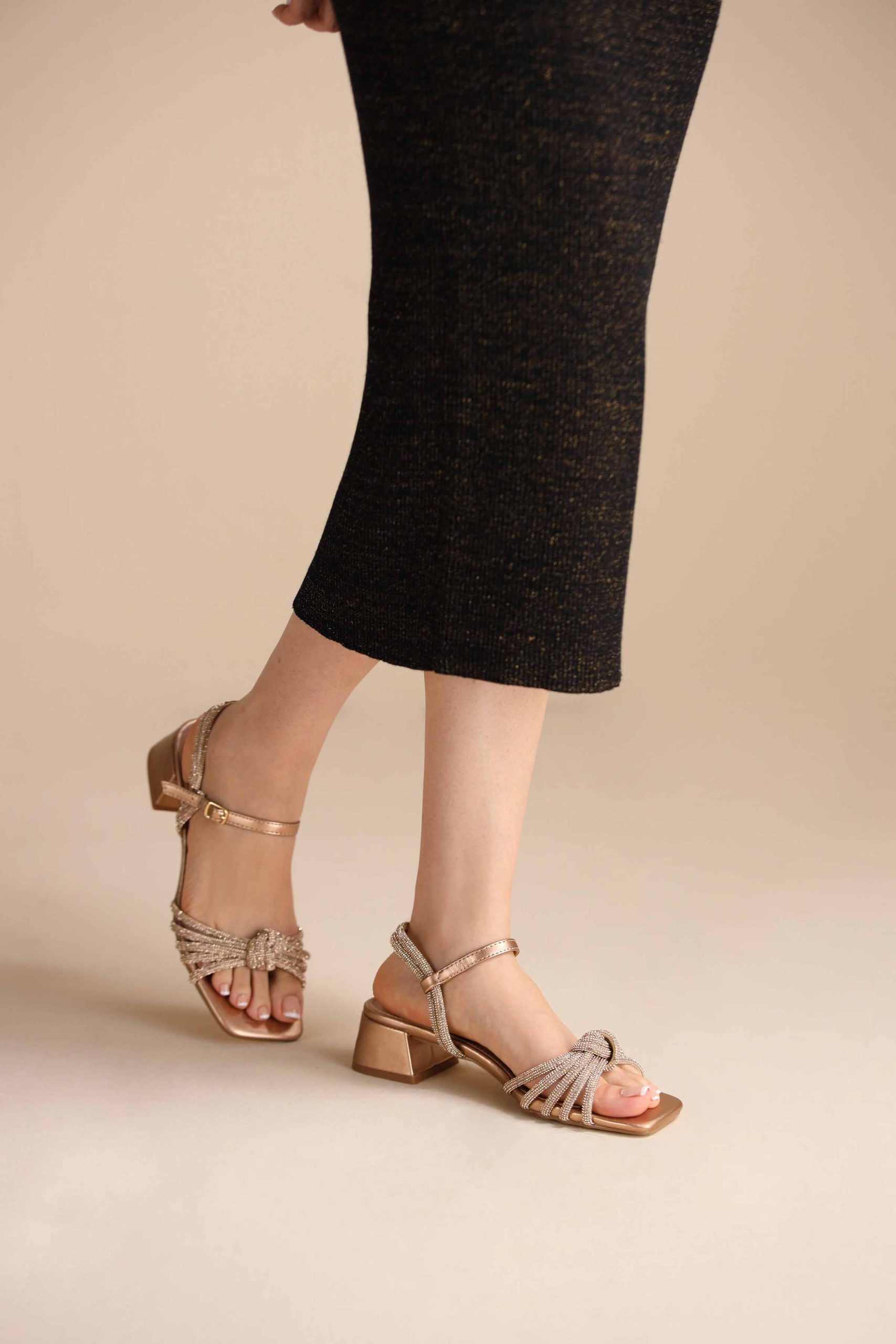 Champagne Block Heels-445192916 - Image 3