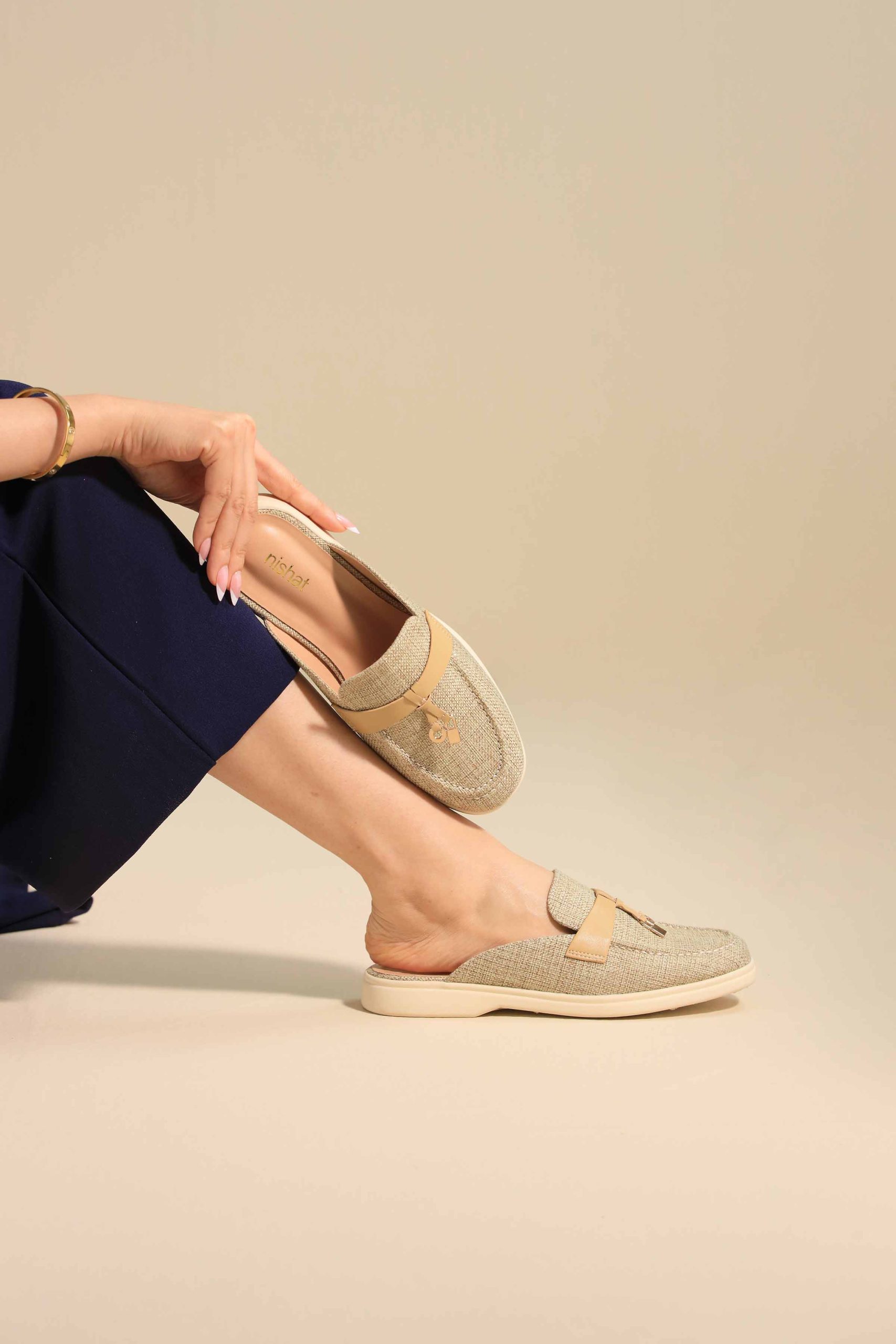Khaki Mules-445392930 - Image 3