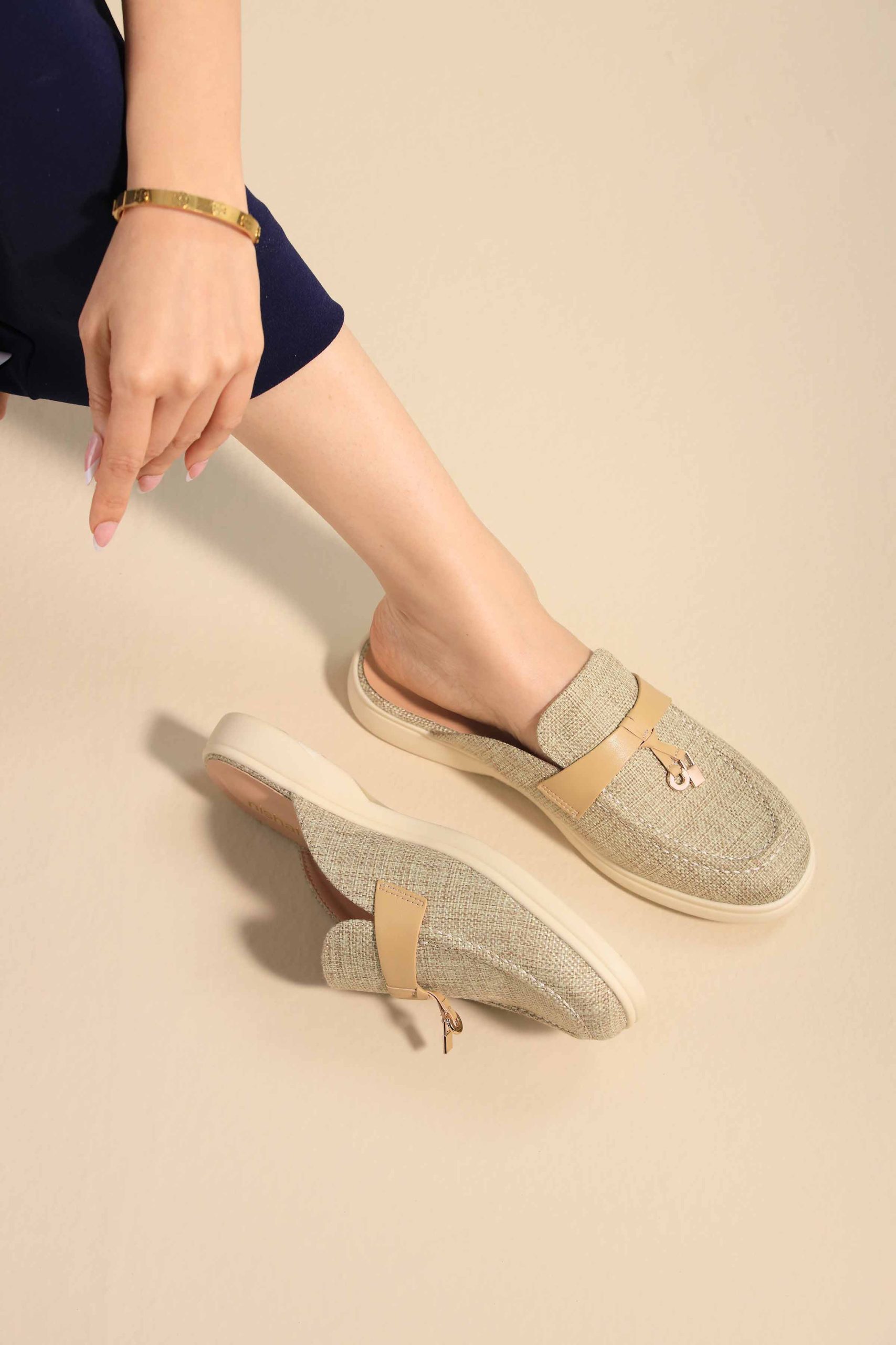Khaki Mules-445392930 - Image 5