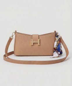 Beige Shoulder Bag-445562118