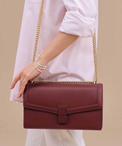 Wine Red Shoulder Bag-445642101
