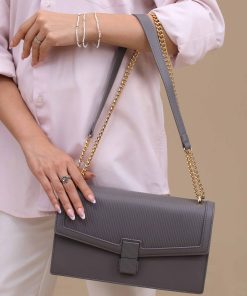 Grey Shoulder Bag-445642111