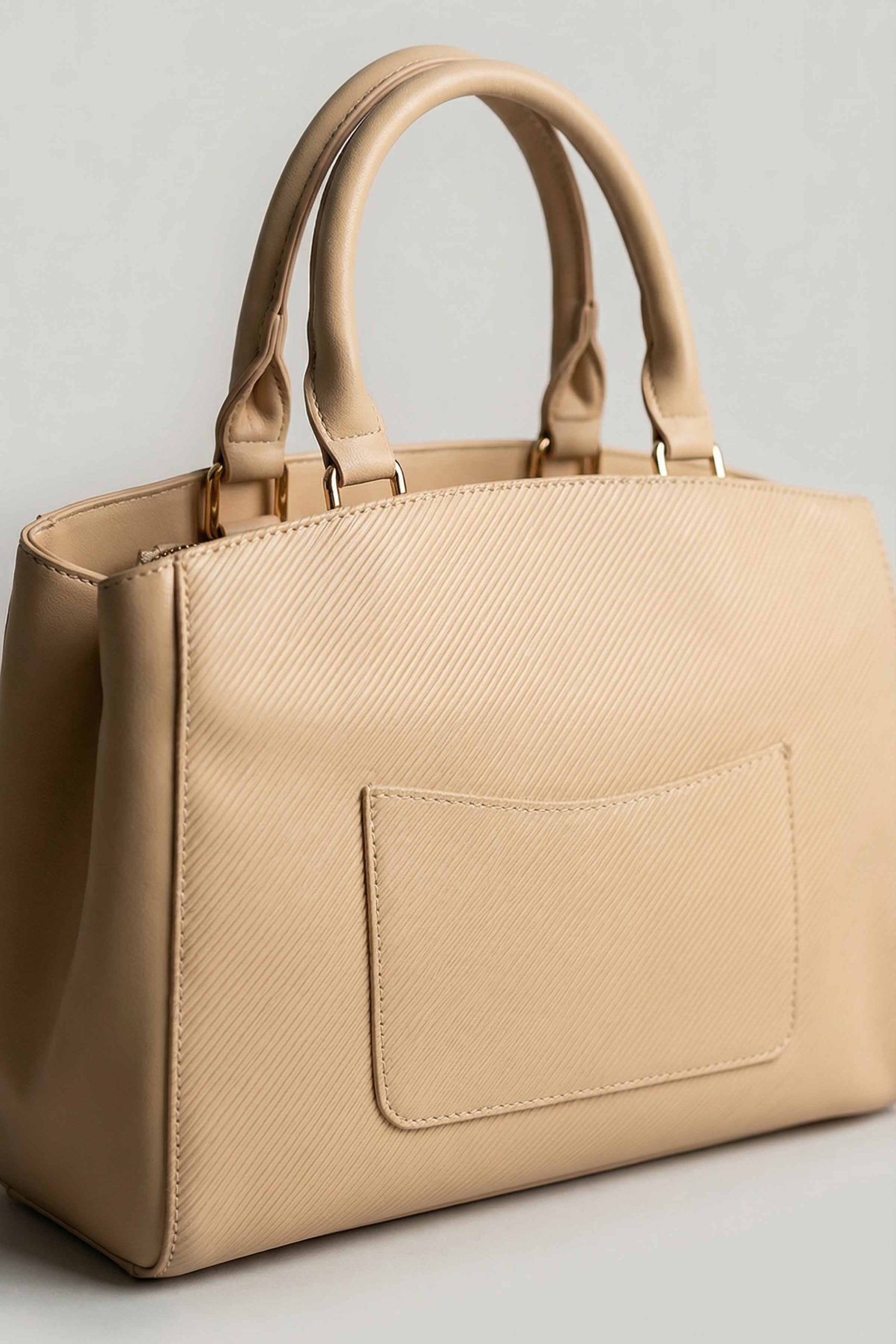 Beige Hand Bag-445672118 - Image 2