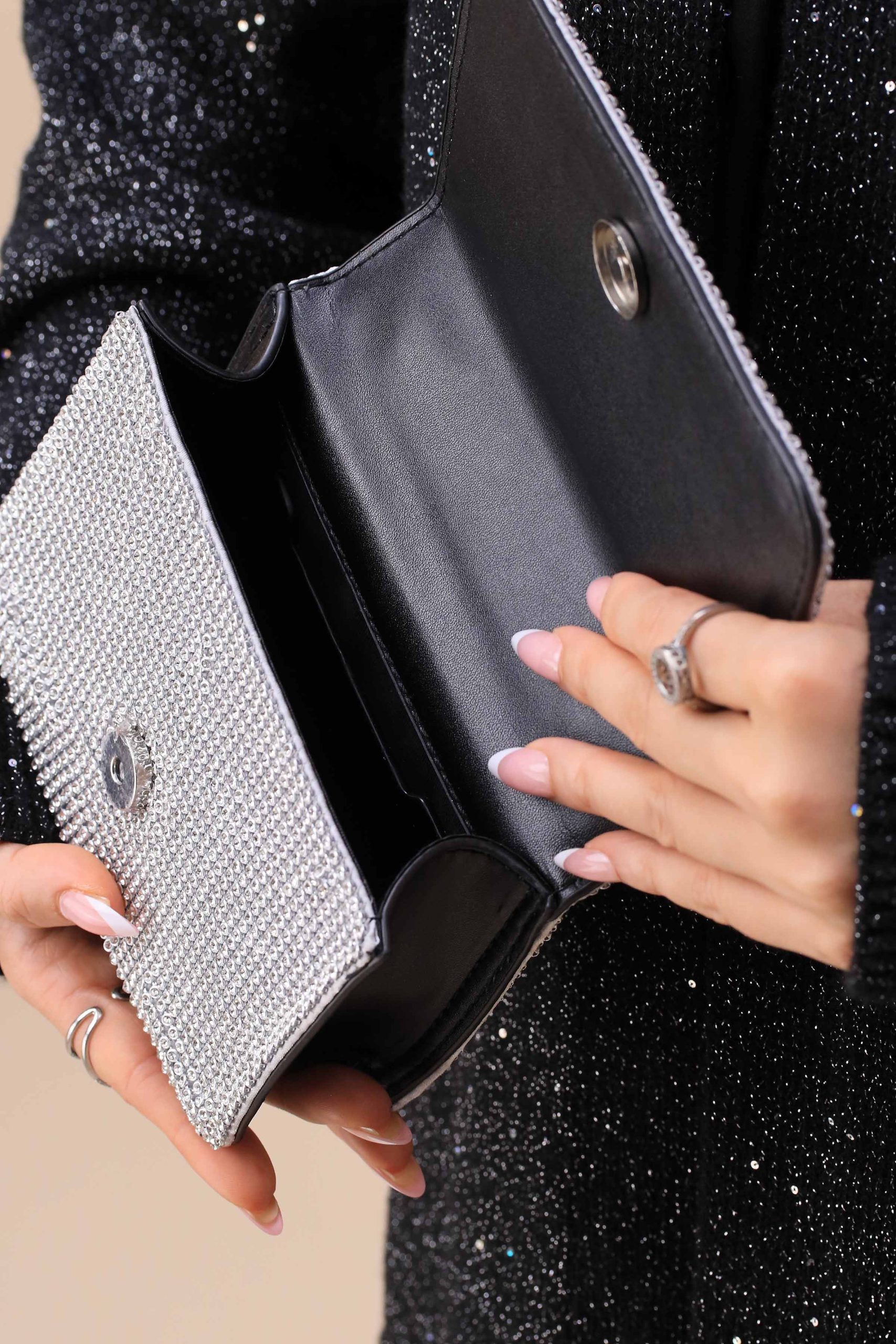 Silver Clutch-445742120 - Image 2