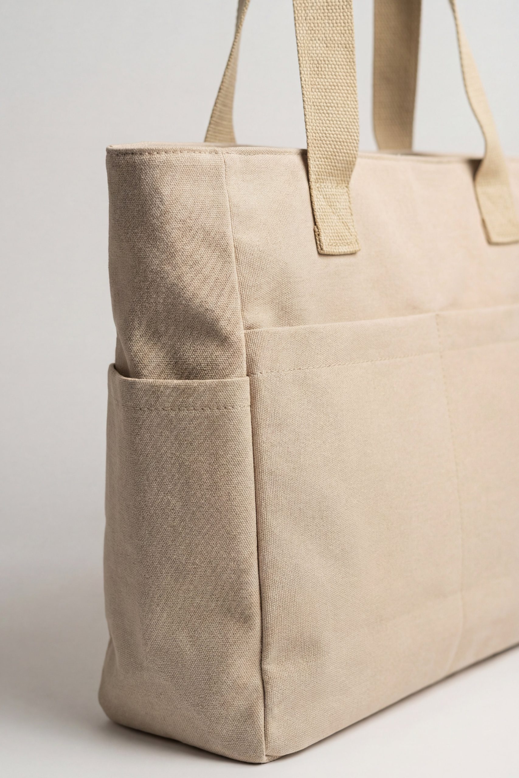 Khaki Canvas Bag-446312130 - Image 4